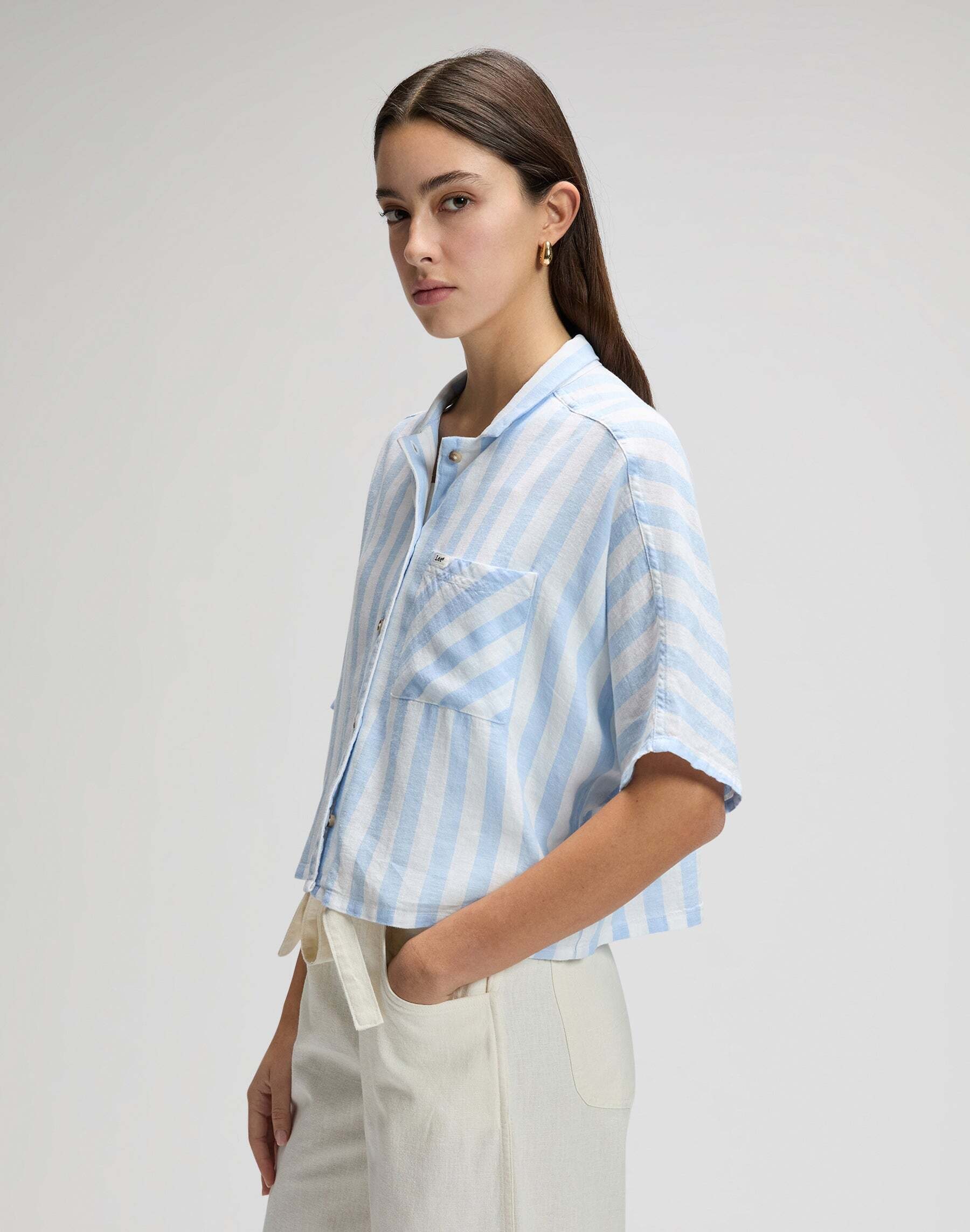 Lee® Langarmbluse »Lee Leinenhemd Resort«