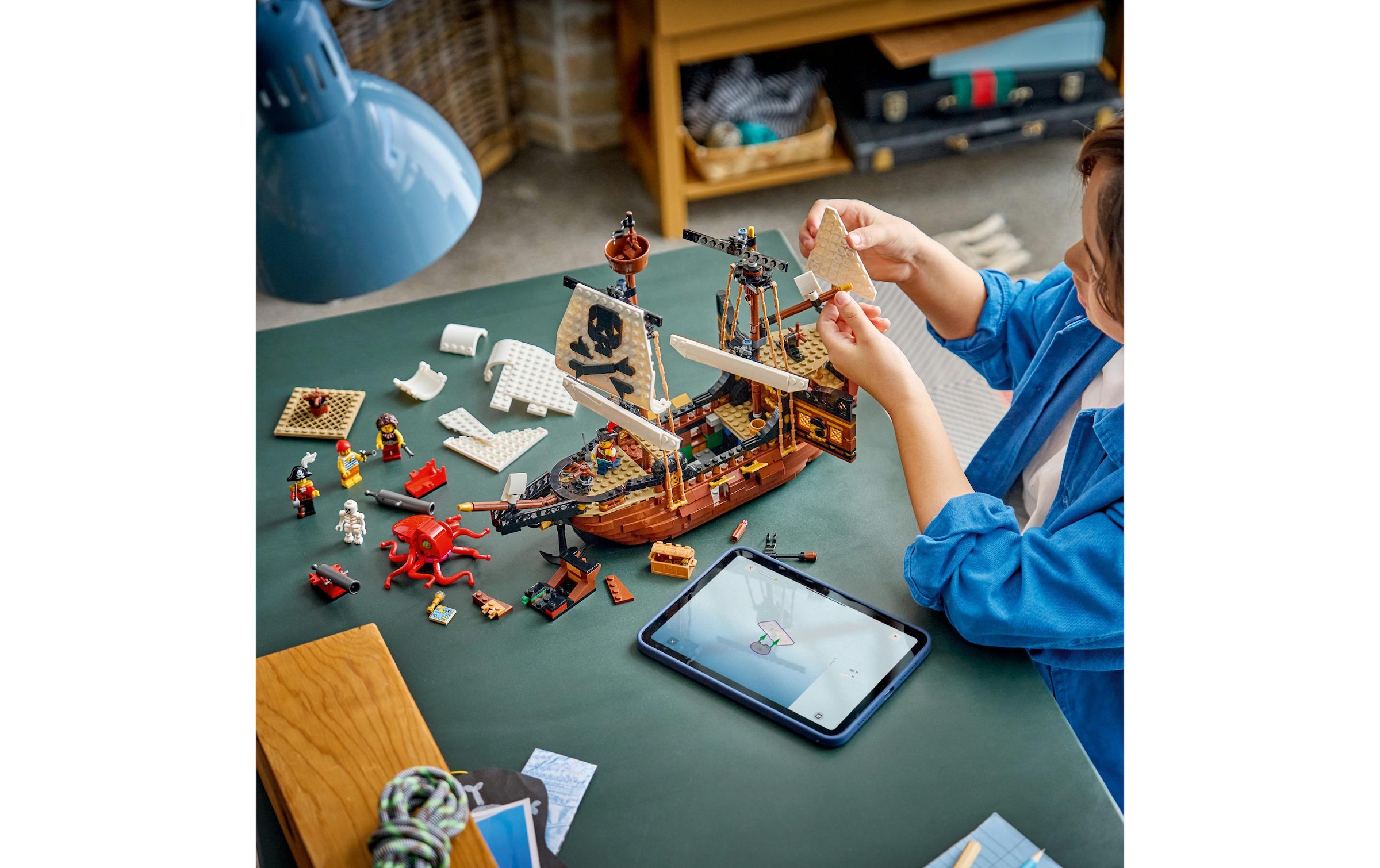 LEGO® Konstruktionsspielsteine »Legendäres Piratenschiff (31387), LEGO Creator« Made in Europe