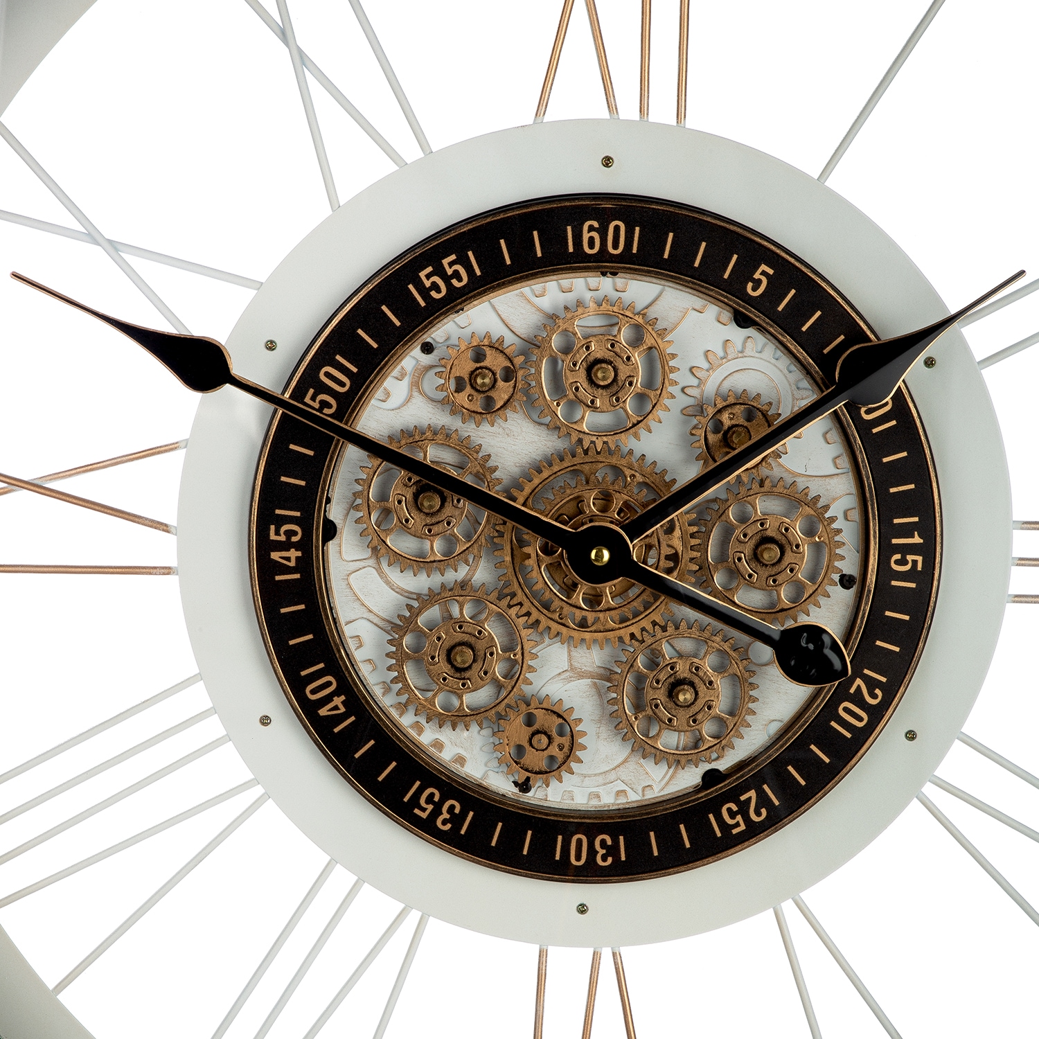 GILDE Wanduhr »Wanduhr rund Kello weiss H. 73 cm«