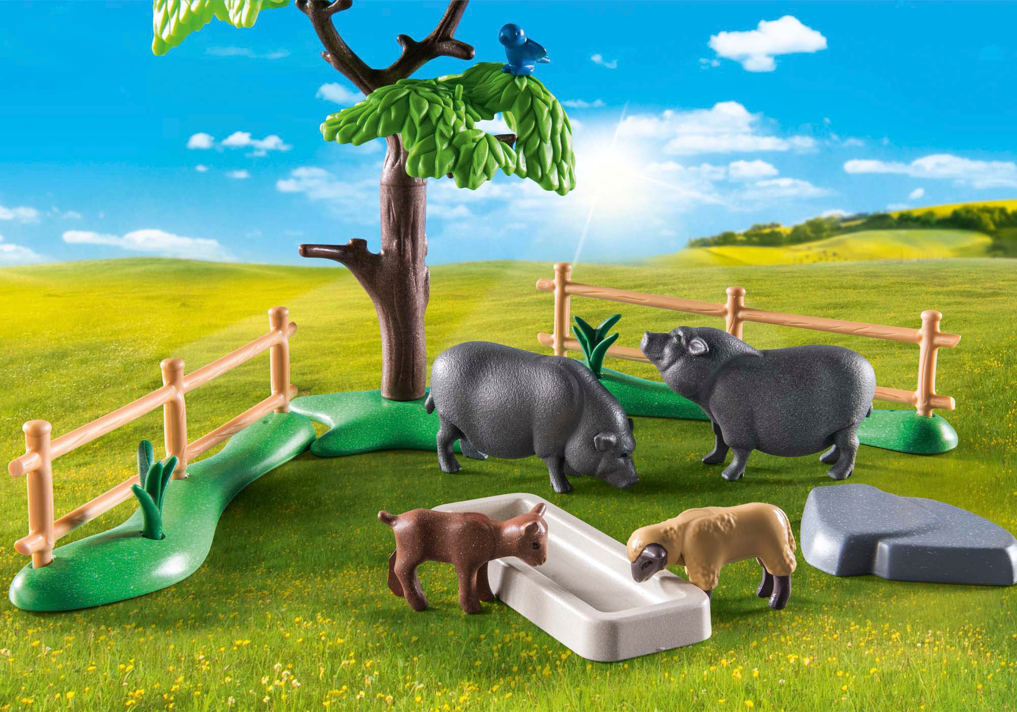 Playmobil® Konstruktions-Spielset »Bauernhoftiere (71307), Country«, (24 St.), teilweise aus recyceltem Material; Made in Germany