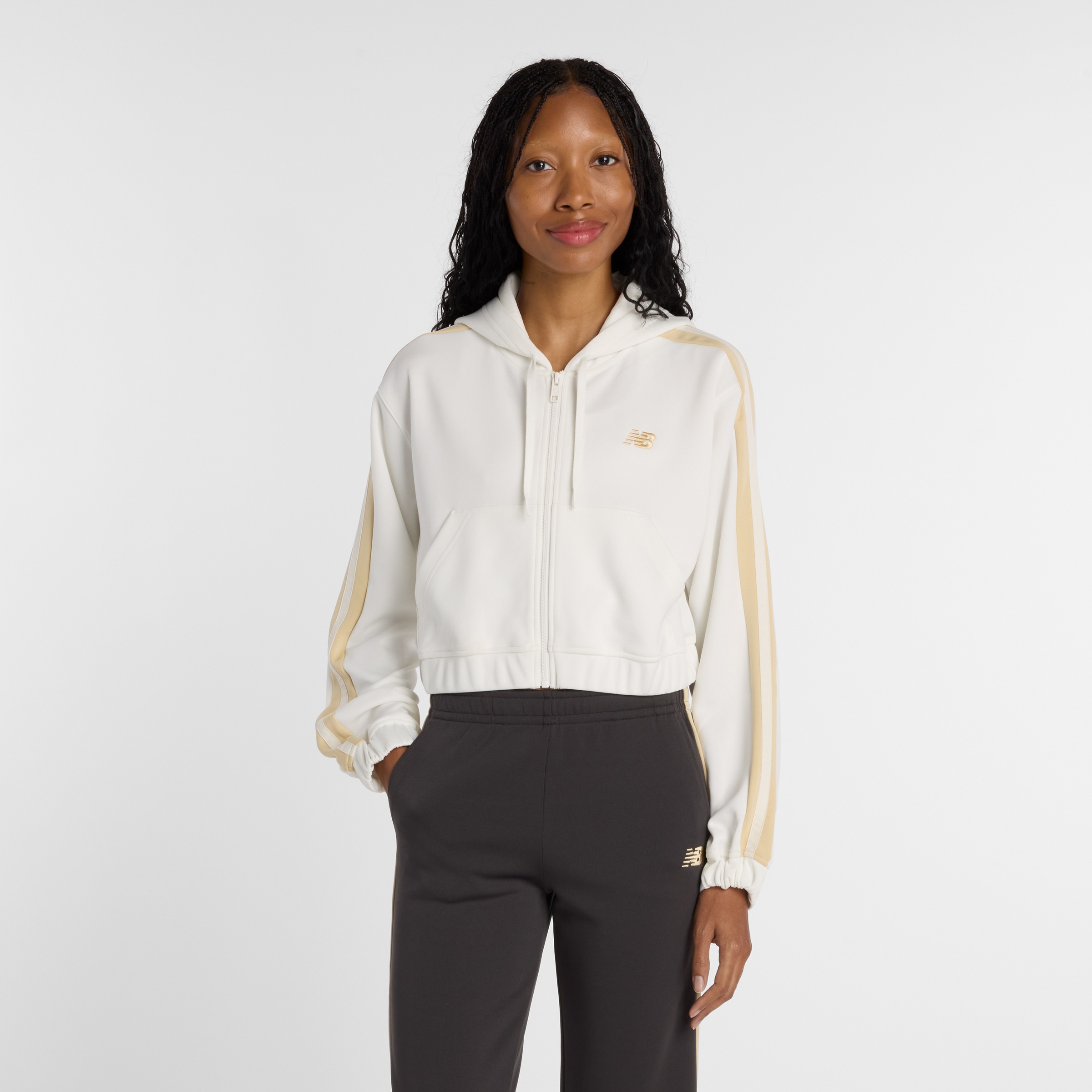 Image of New Balance Kapuzensweatjacke mit Kapuze, aus Polyester, mit Reissverschluss