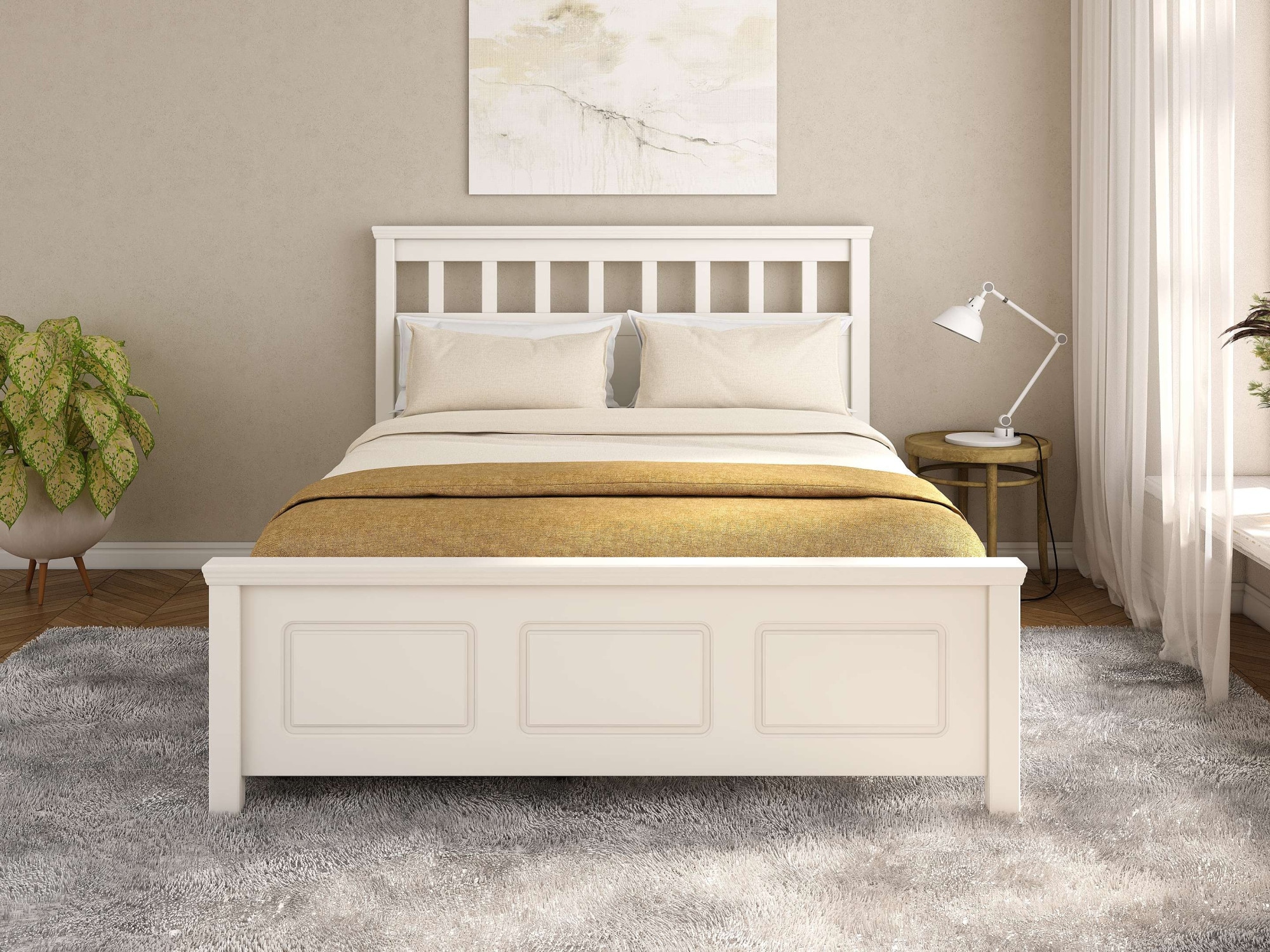 GOODproduct Lit »Tillian, Bettgestell, Doppelbett, Bettkasten optional, Made in EU« ,  aus massiver Kiefer in Kombination mit MDF, FSC®, inklusive Lattnerost