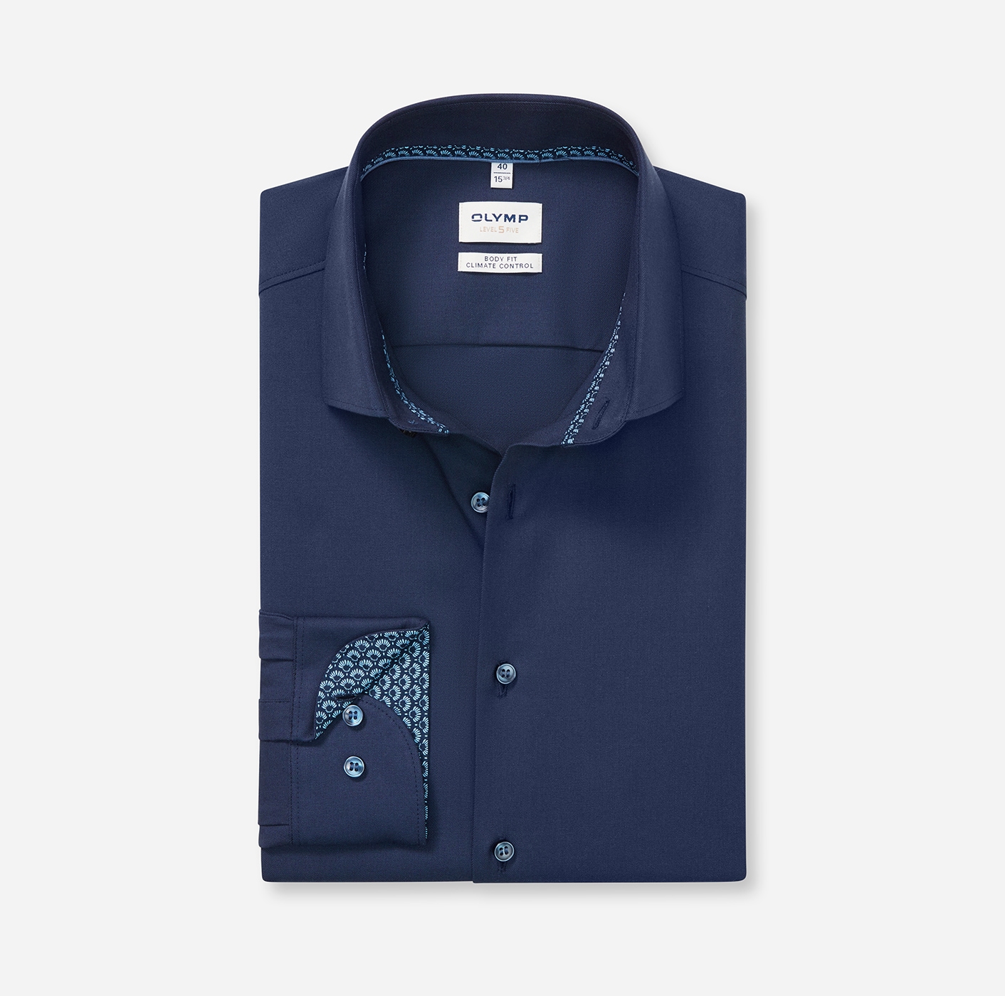 OLYMP Langarmhemd »24/Seven - Level Five«, body fit, Businesshemd, Climate Control, Modern Kentkragen