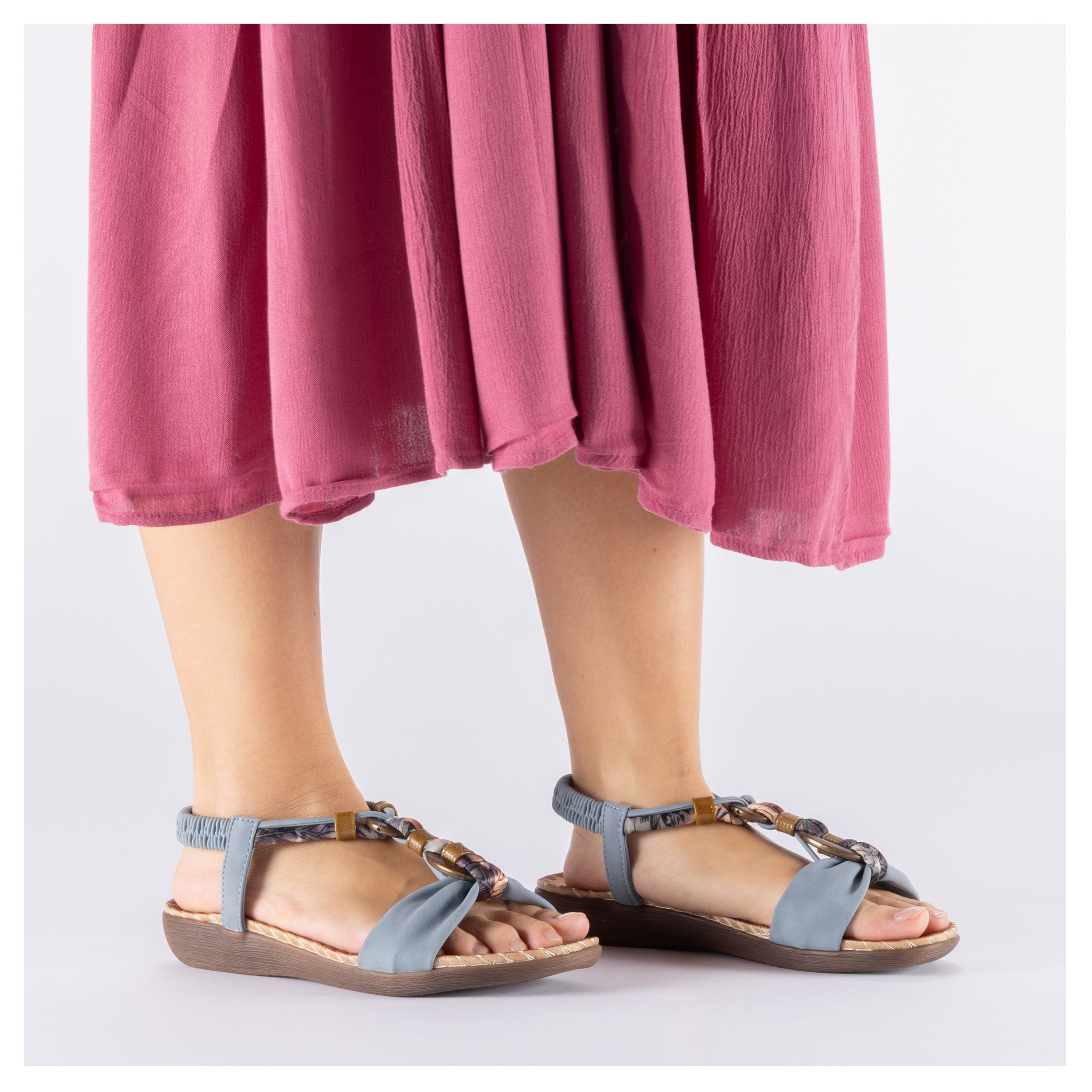 Rieker Sandale  Chaussure d'été, chaussure de vacances, bride arrière avec élastique