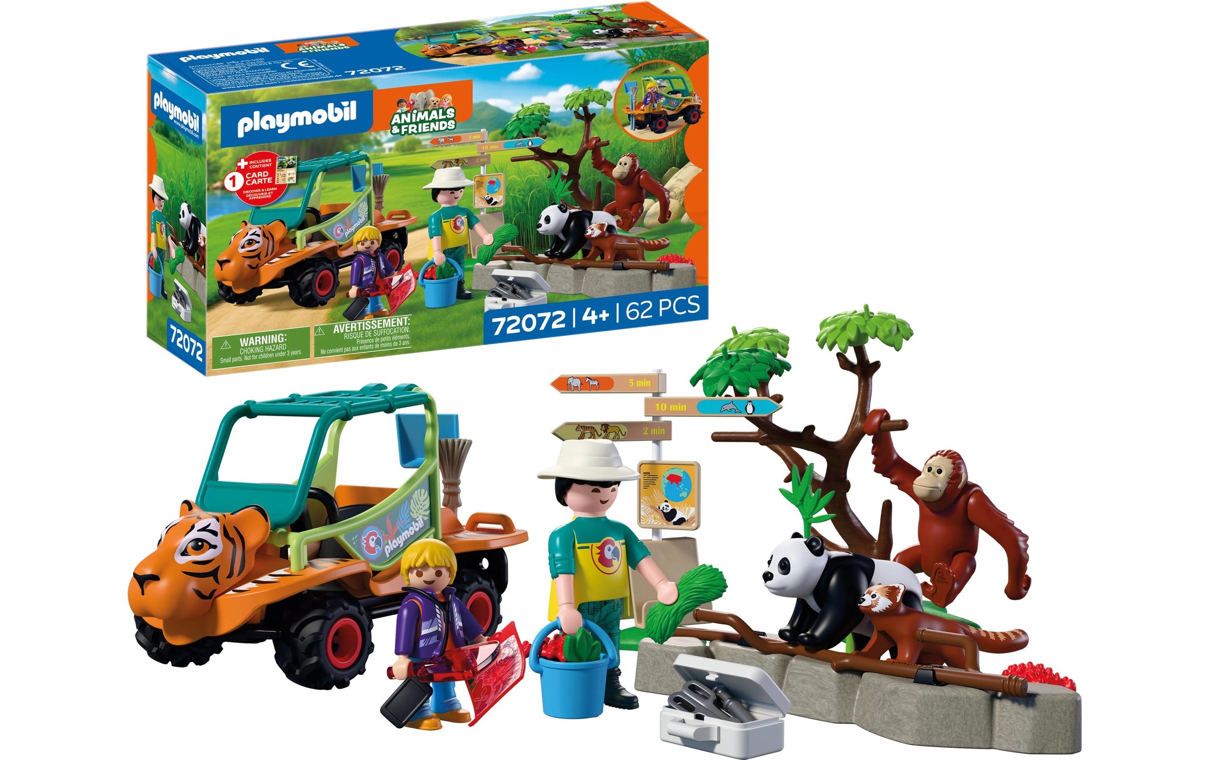 Playmobil® Jeu de construction »Zoo: Tierpflegermobil (72072), Animals & Friends« Made in Europe