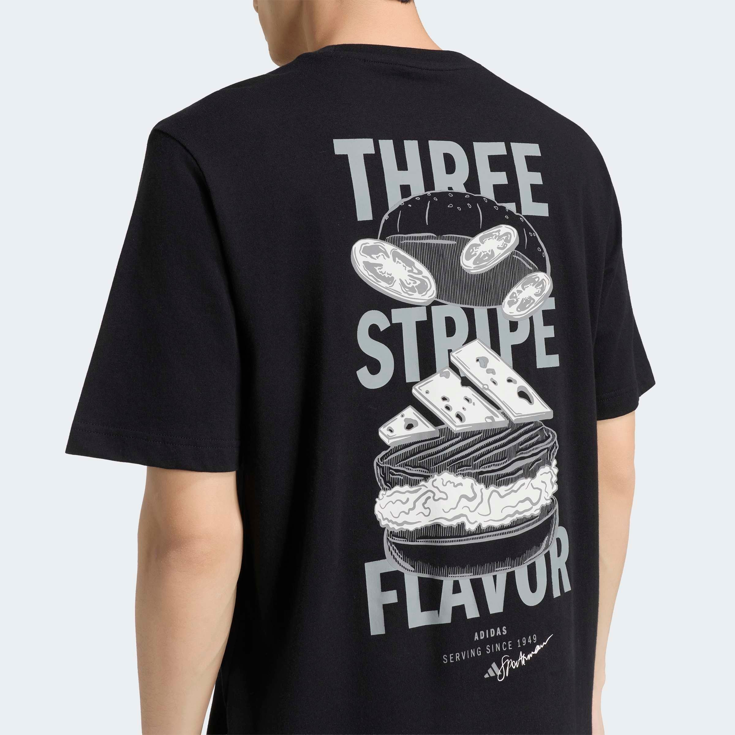 adidas Sportswear T-shirt »M BURGER T« style sportif, sans fermeture, en coton, longueur normale