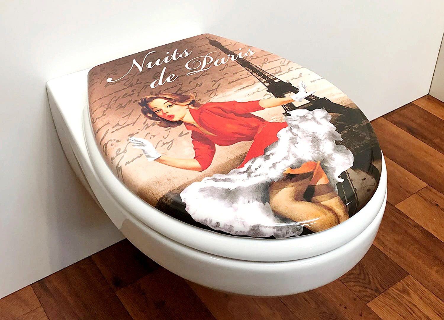 ADOB WC-Sitz "Nuits de Paris" Absenkautomatik, zur Reinigung abnehmbar