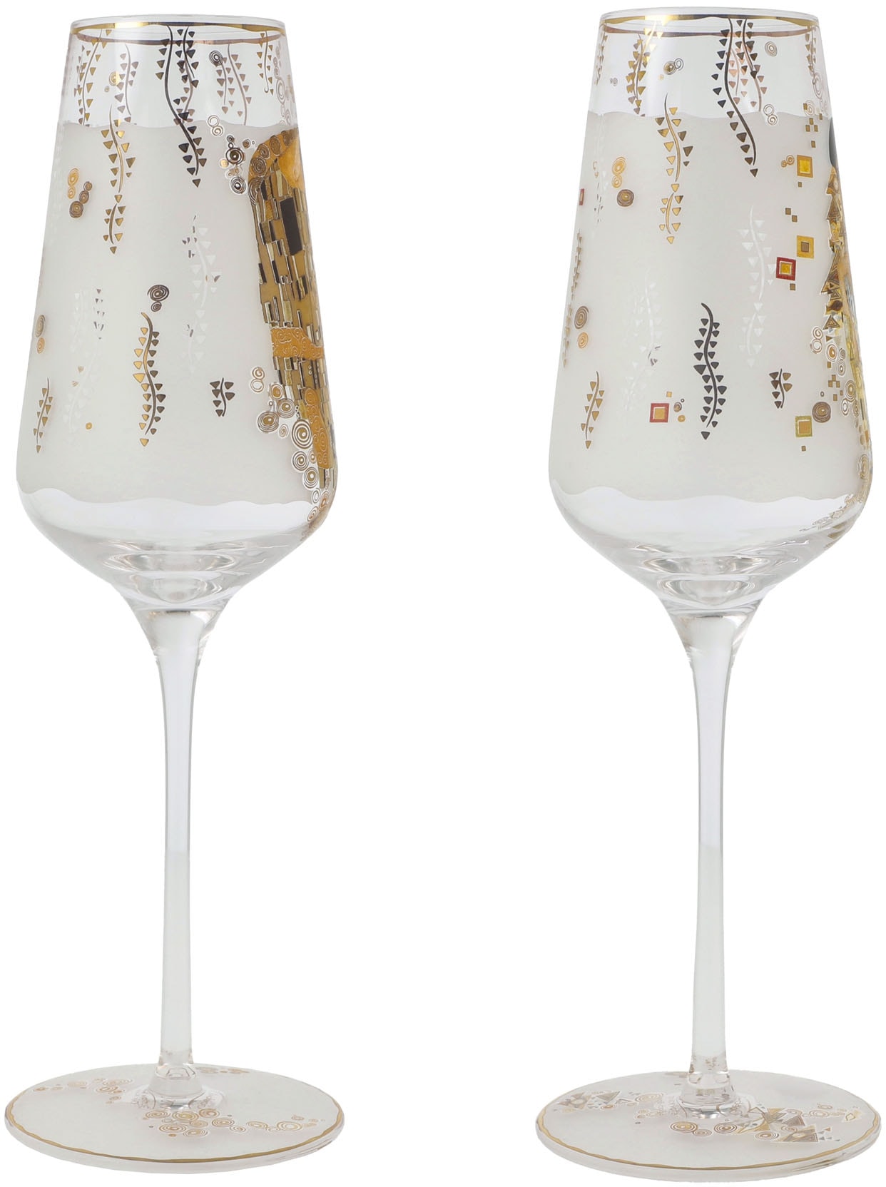 Goebel Flûte à champagne »Sektglas Gustav Klimt - Adele & der Kuss«
