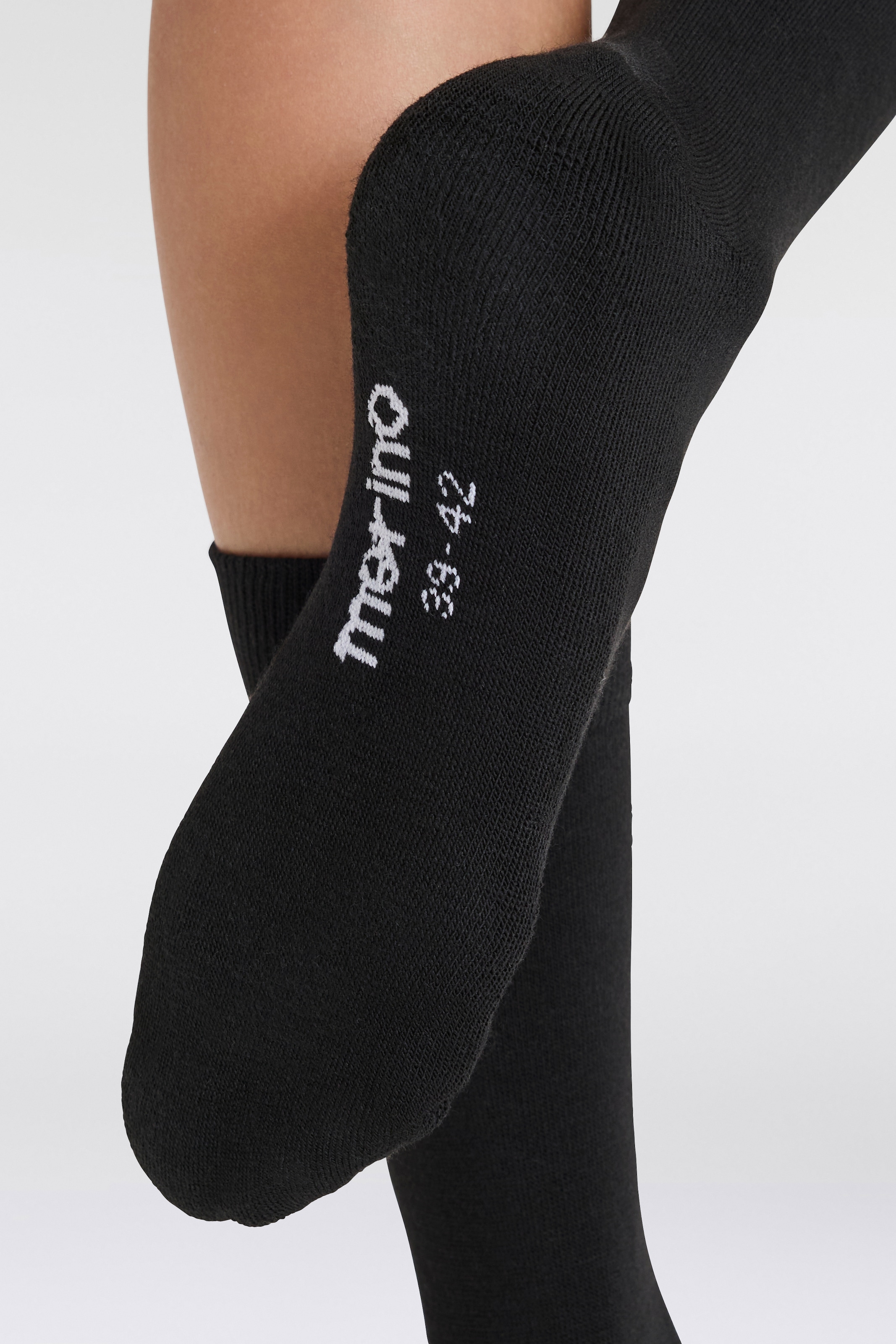 Apollo Basicsocken, (3er Pack), Unisex mit Stickerei und weichen Merinowoll-Anteil