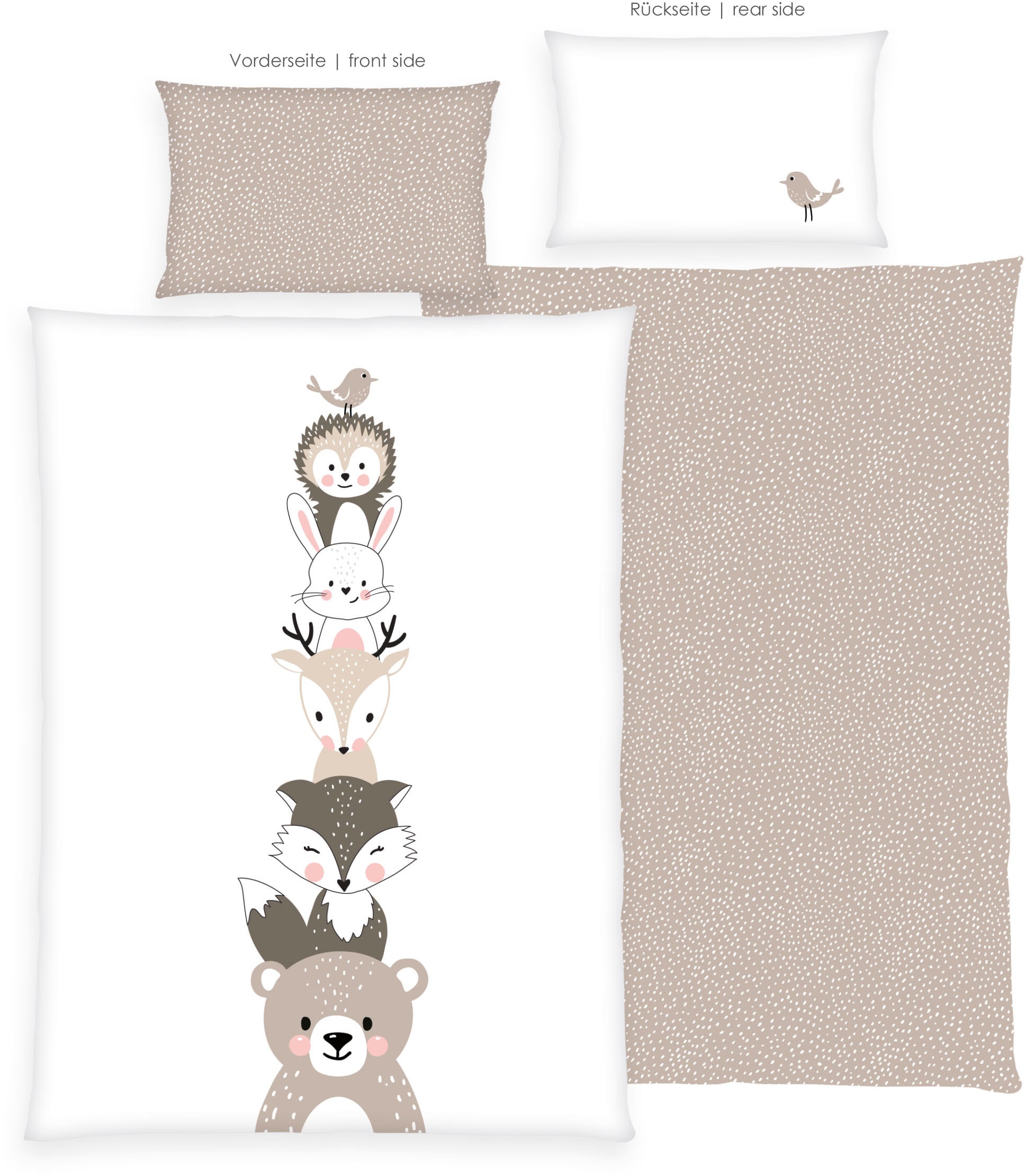 Baby Best Babybettwäsche »babybest Woodland Crew« 1 Stk. mit Wendefunktion