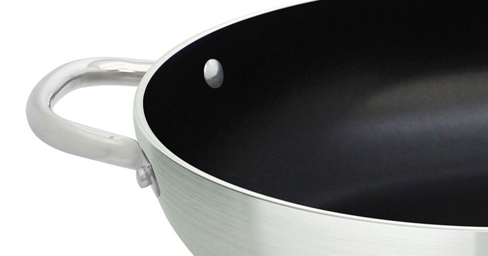 Elo Wok »Wokpfanne 28cm Bistro Line« Aluminium 1 Stk. tlg. langer, handlicher Edelstahl Profi Griff, Ø 28 cm, Induktion