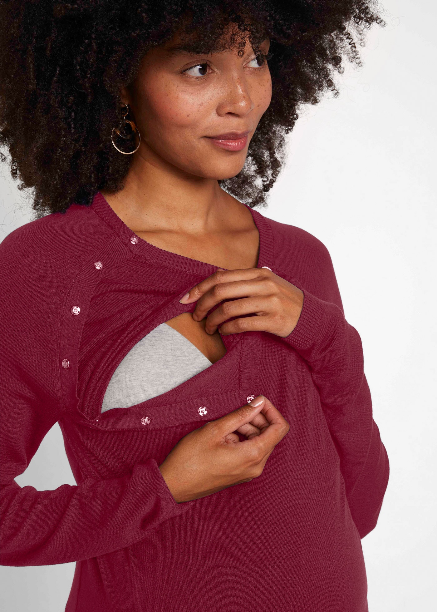 bonprix Stillpullover »2-in-1 Umstands- und Stillpullover aus Feinstrick« 2-in-1 Umstands- und Stillpullover aus Feinstrick