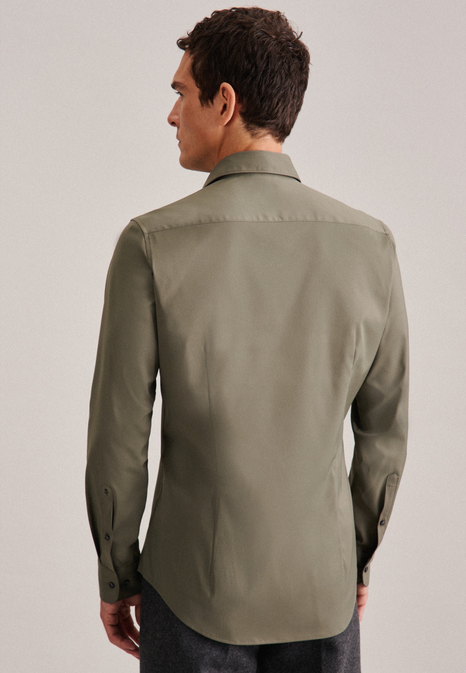 seidensticker Chemise d'affaires »Schwarze Rose« Slim 1/1 Kentkragen Uni