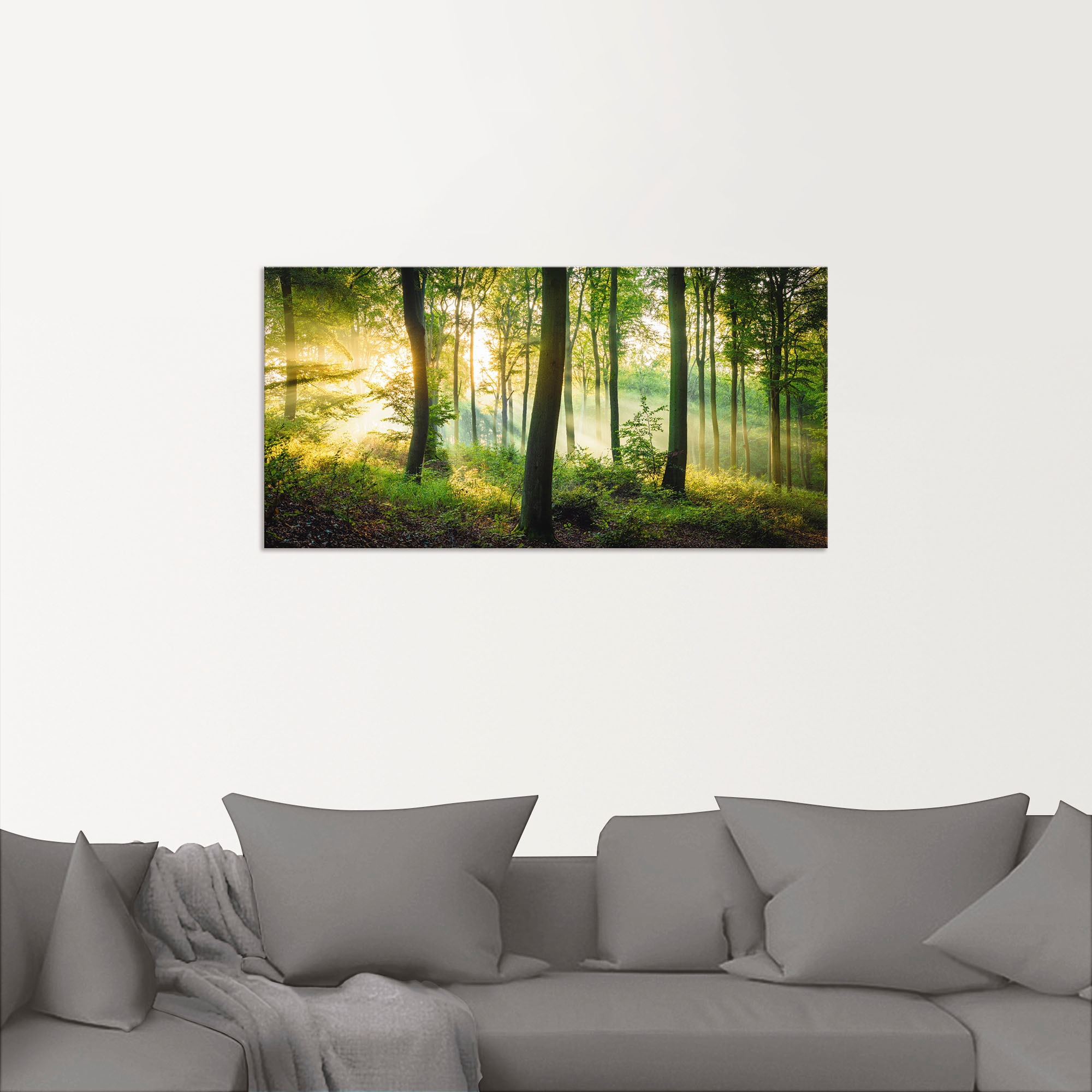 Artland Wandbild »Herbst im Wald II« Waldbilder 1 Stk. tlg. als Alubild, Leinwandbild, Poster in verschied. Grössen