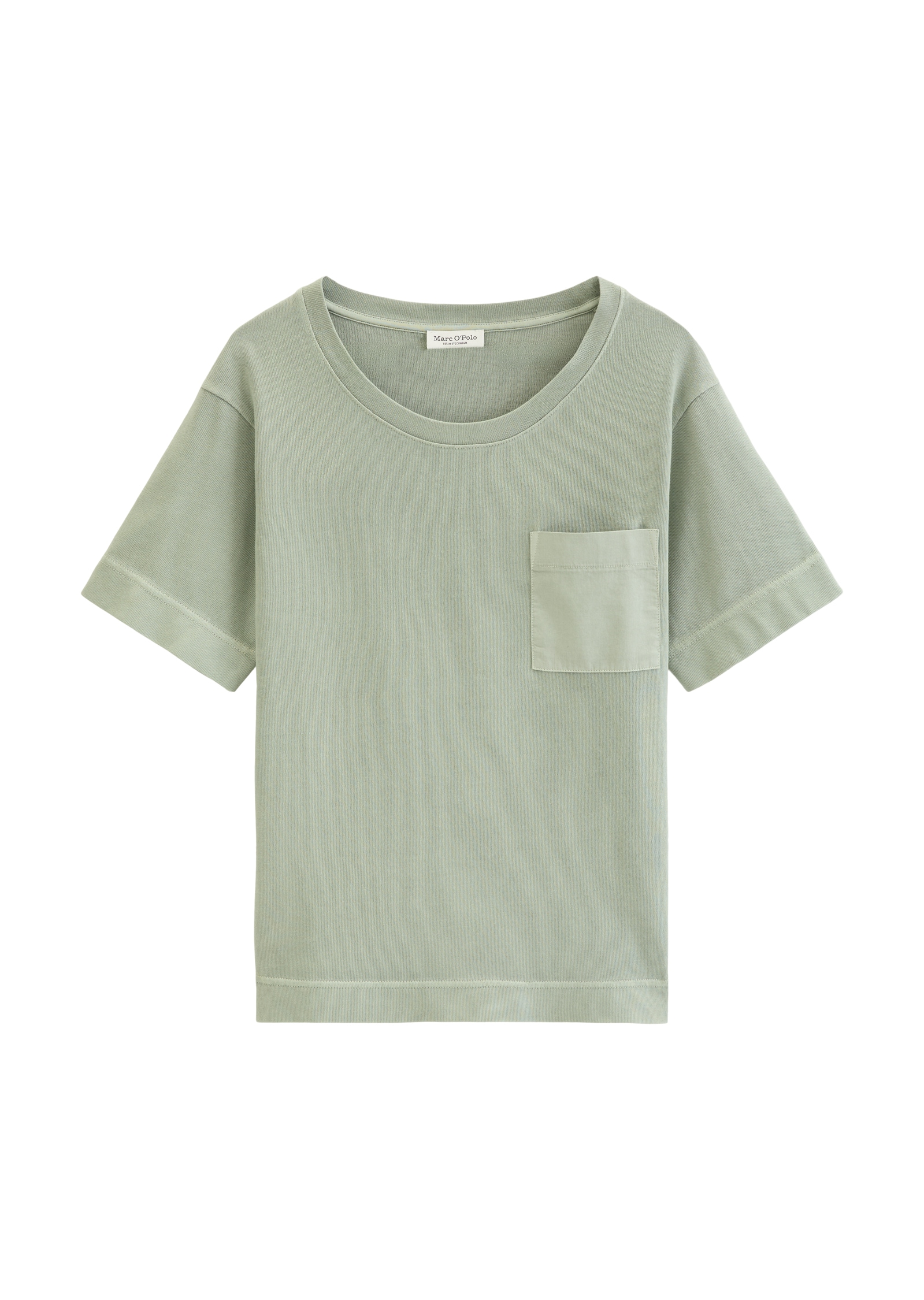 Marc O'Polo T-shirt loose fit mit aufgesetzter Satin-Tasche
