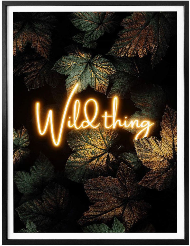 Wall-Art Poster »Wild Thing«, Schriftzug, St.) (1 kaufen günstig