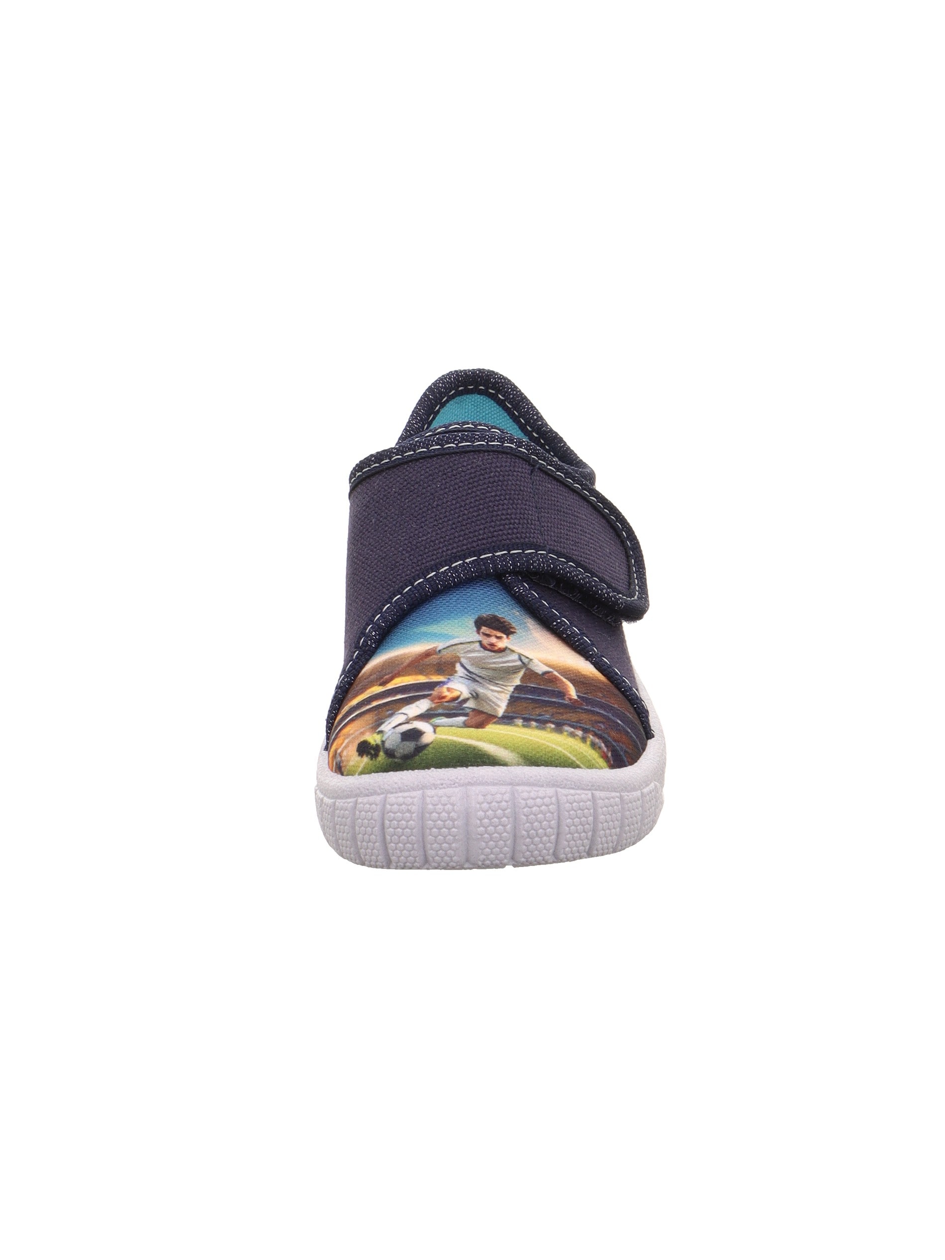 Superfit Hausschuh »BILL, WMS: mittel«  Klettschuh mit coolem Motiv, Grössenschablone zum Download