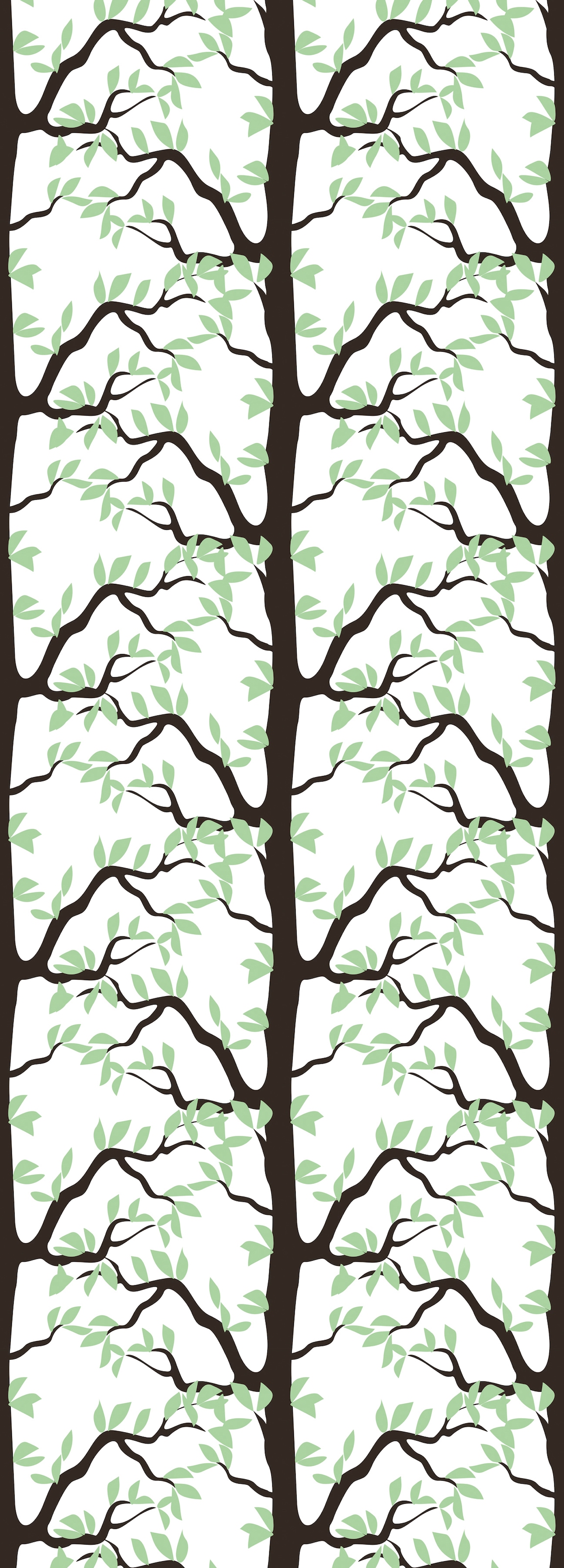 Image of queence Vinyltapete "Rill" Motiv bedruckt botanisch floral gemustert natürlich glatt 90x250cm, selbstklebend, kinderleichte Anbringung, Sticker