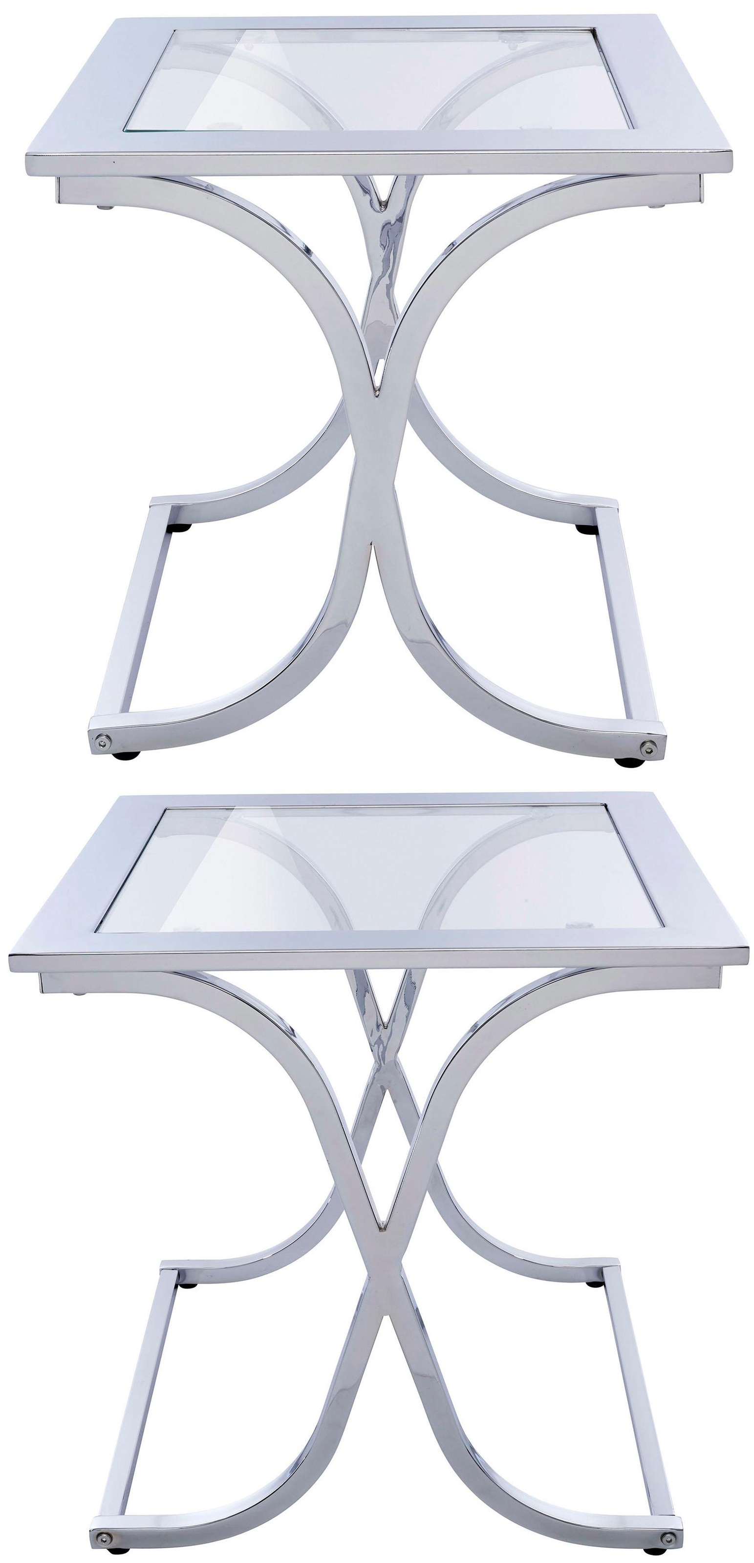 Image of Guido Maria Kretschmer Home&Living Satztisch »Ballum«, mit edlem Metallgestell und Glasplatte bei Ackermann Versand Schweiz