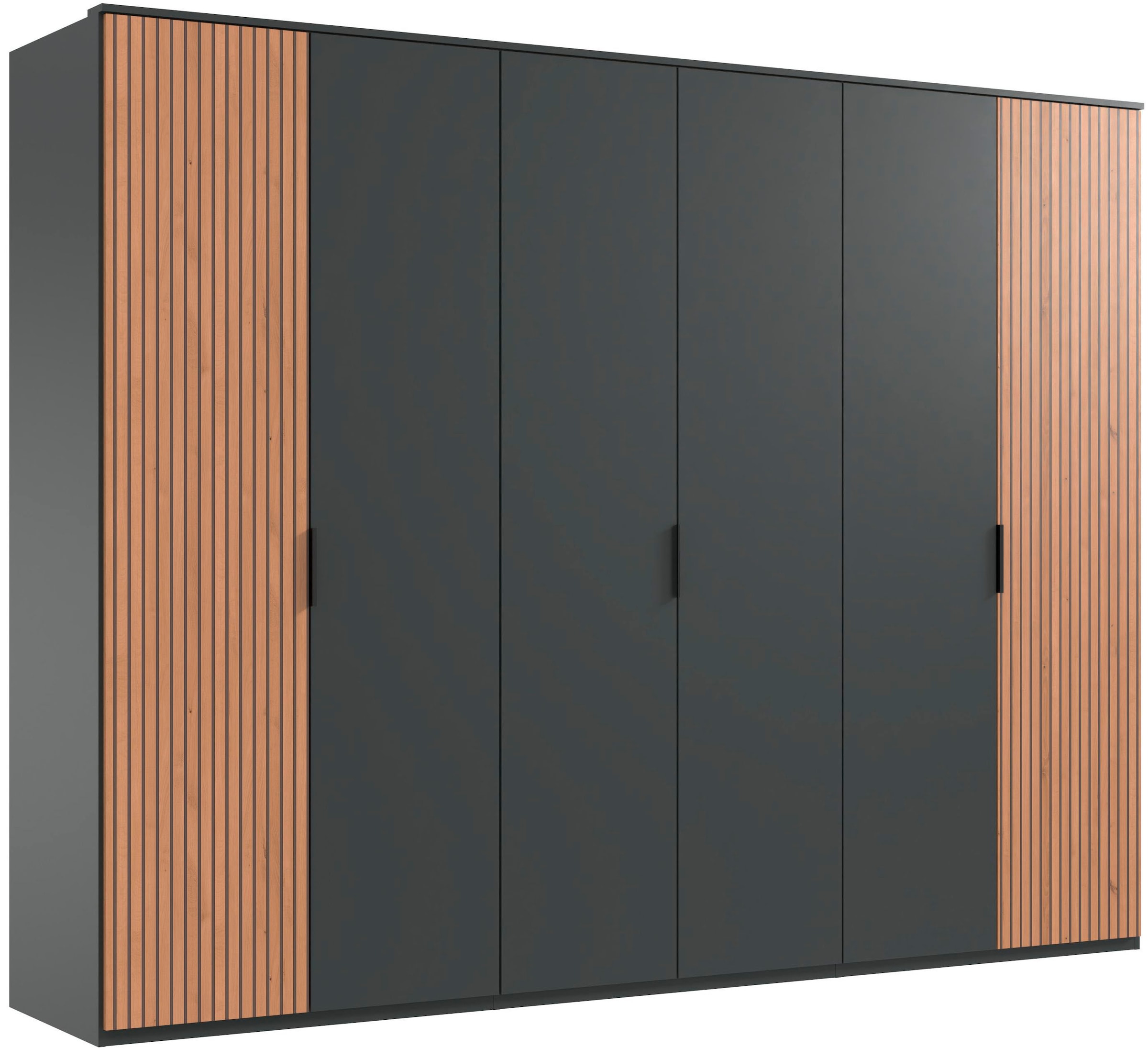 Image of Wimex Drehtürenschrank "Tunis" inklusive Kranzleiste, Türen in Lamellen Optik