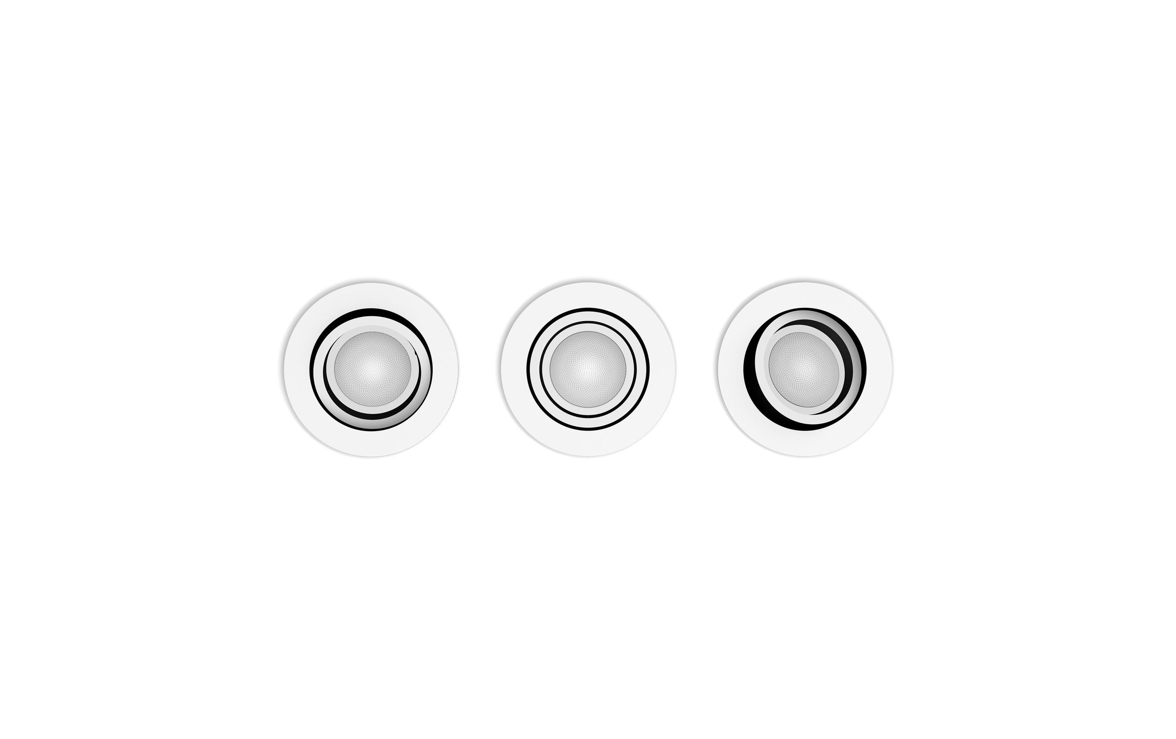 Philips Hue LED Deckenleuchte »Milliskin 3er-Pack Rund«, Leuchtmittel GU10 | LED wechselbar