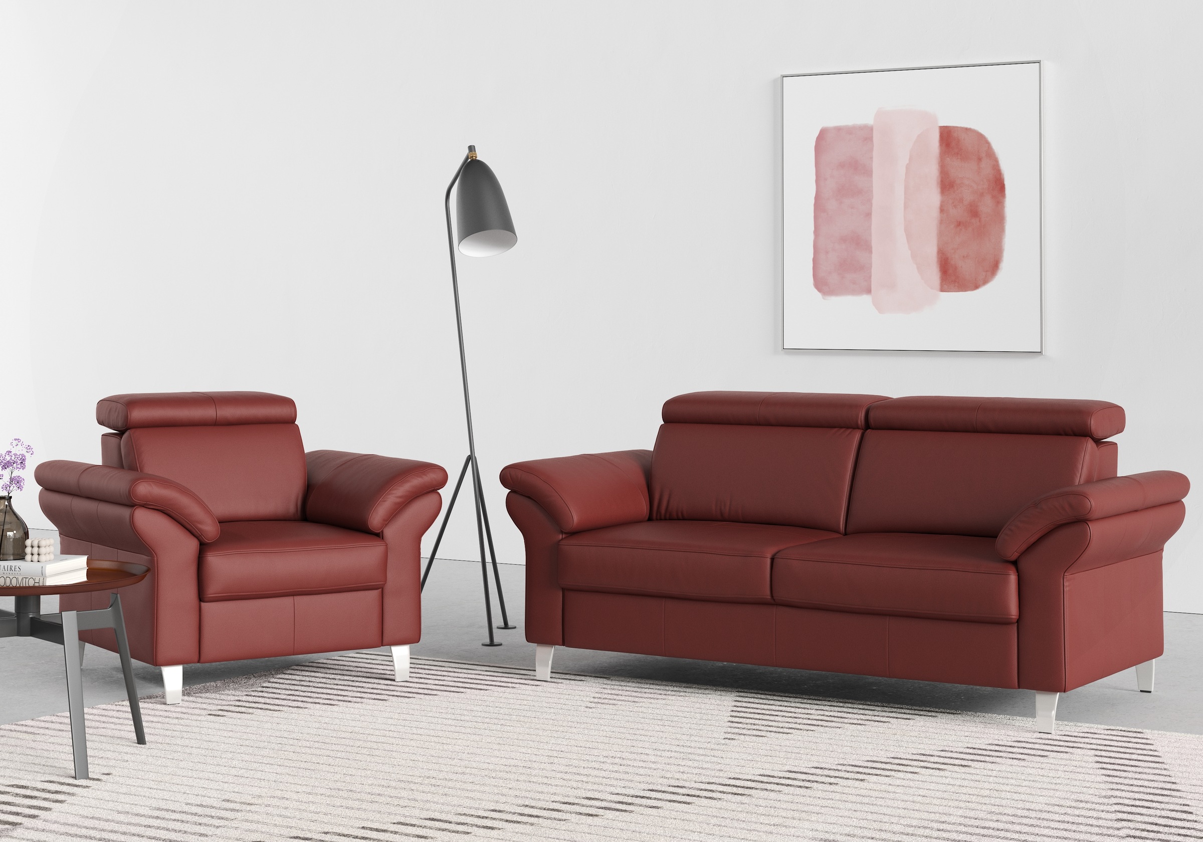 sit&more 2,5-Sitzer »Arngast«, inklusive Federkern und Kopfteilverstellung