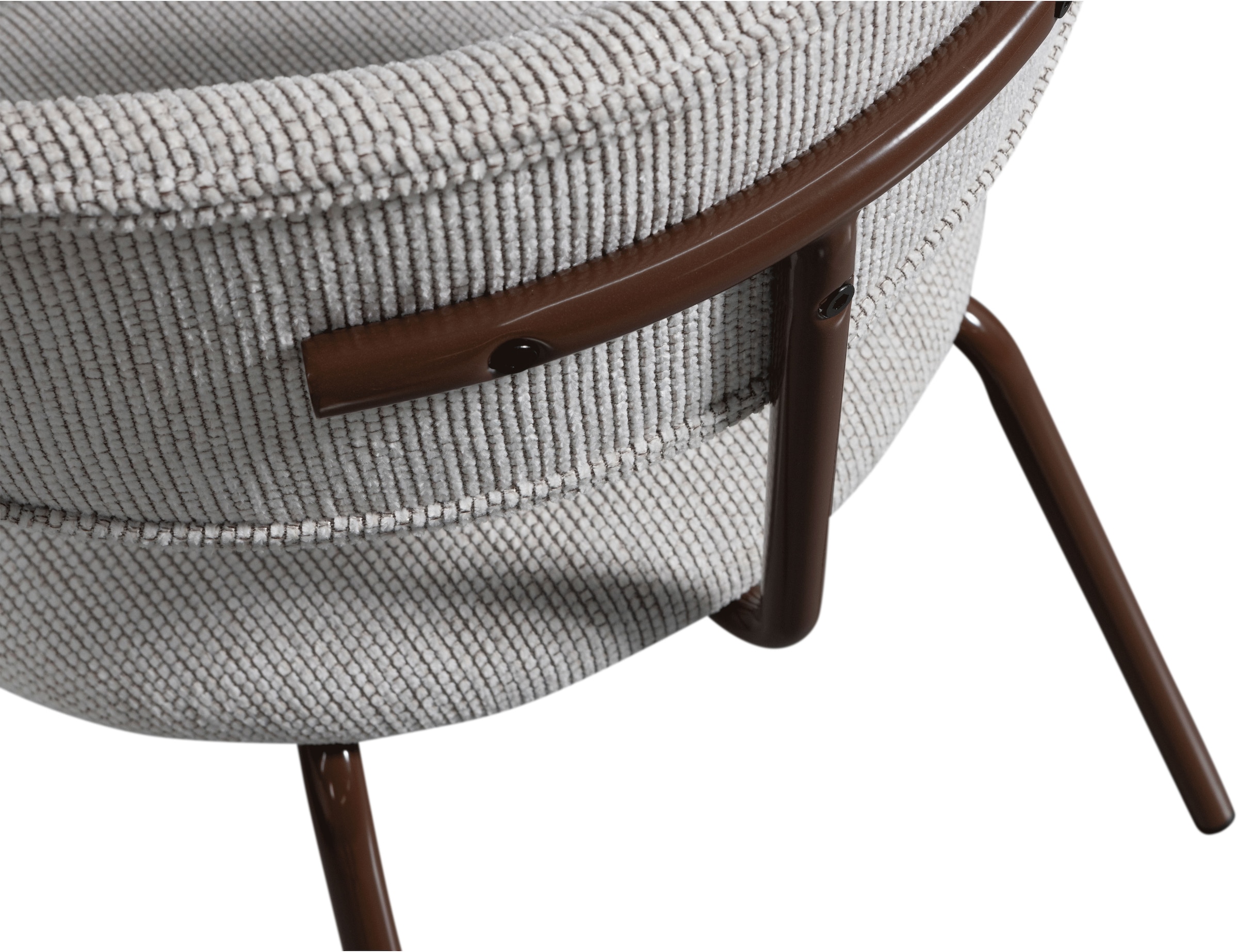 WOOOD Esszimmerstuhl »Travis Webstoff mit schlankem Metallgestell, H 75 x B 48 x T 53 cm« () (Set, 2 St)Tragkraft 120 kg, pfleigleicht Geringe Verschleissfestigkeit