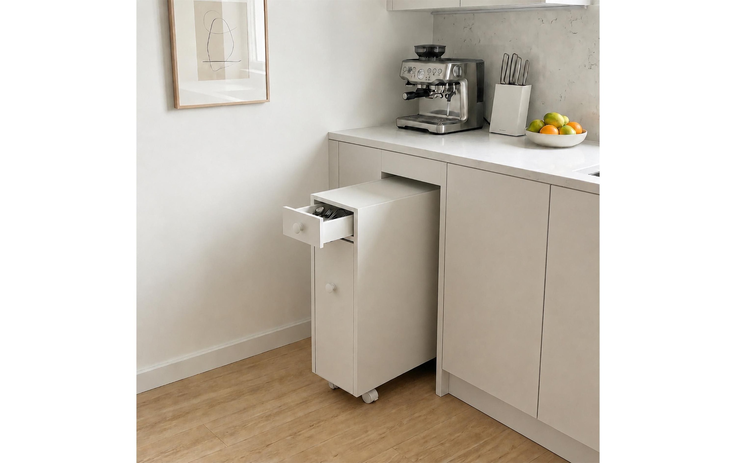Image of relaxdays Mehrzweckschrank "Nischenwagen 16 x 62 cm"