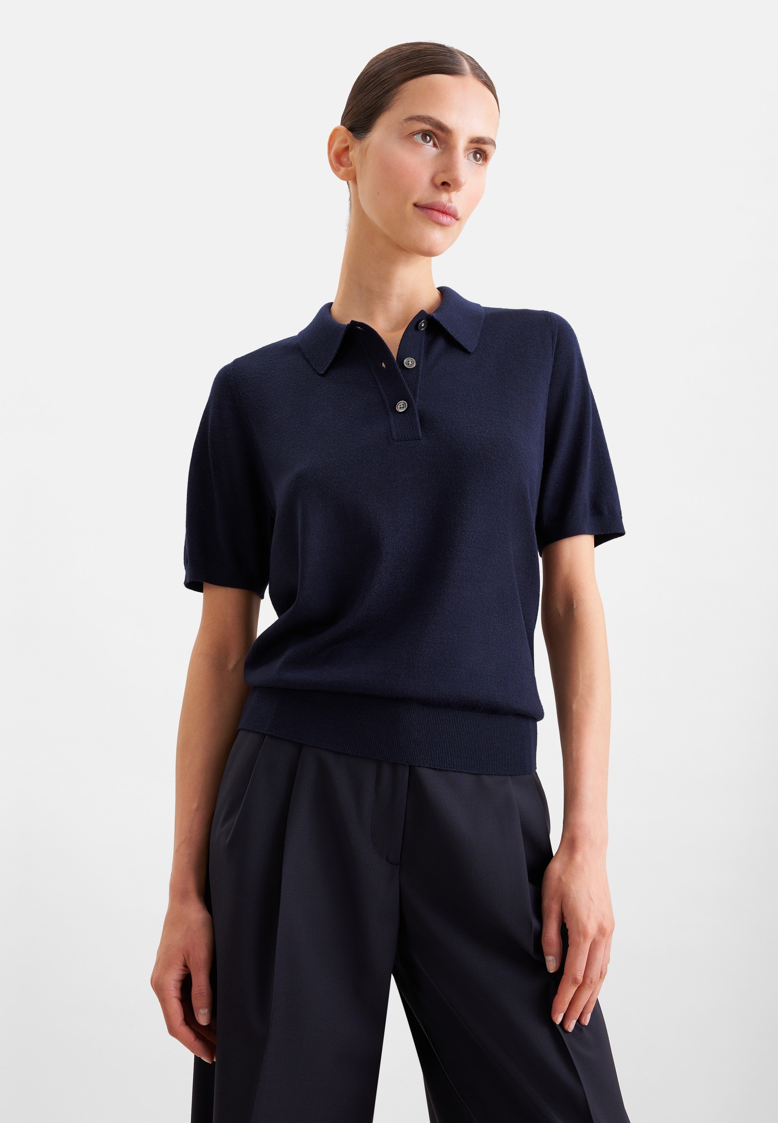 Image of seidensticker Strickpullover Polo Uni