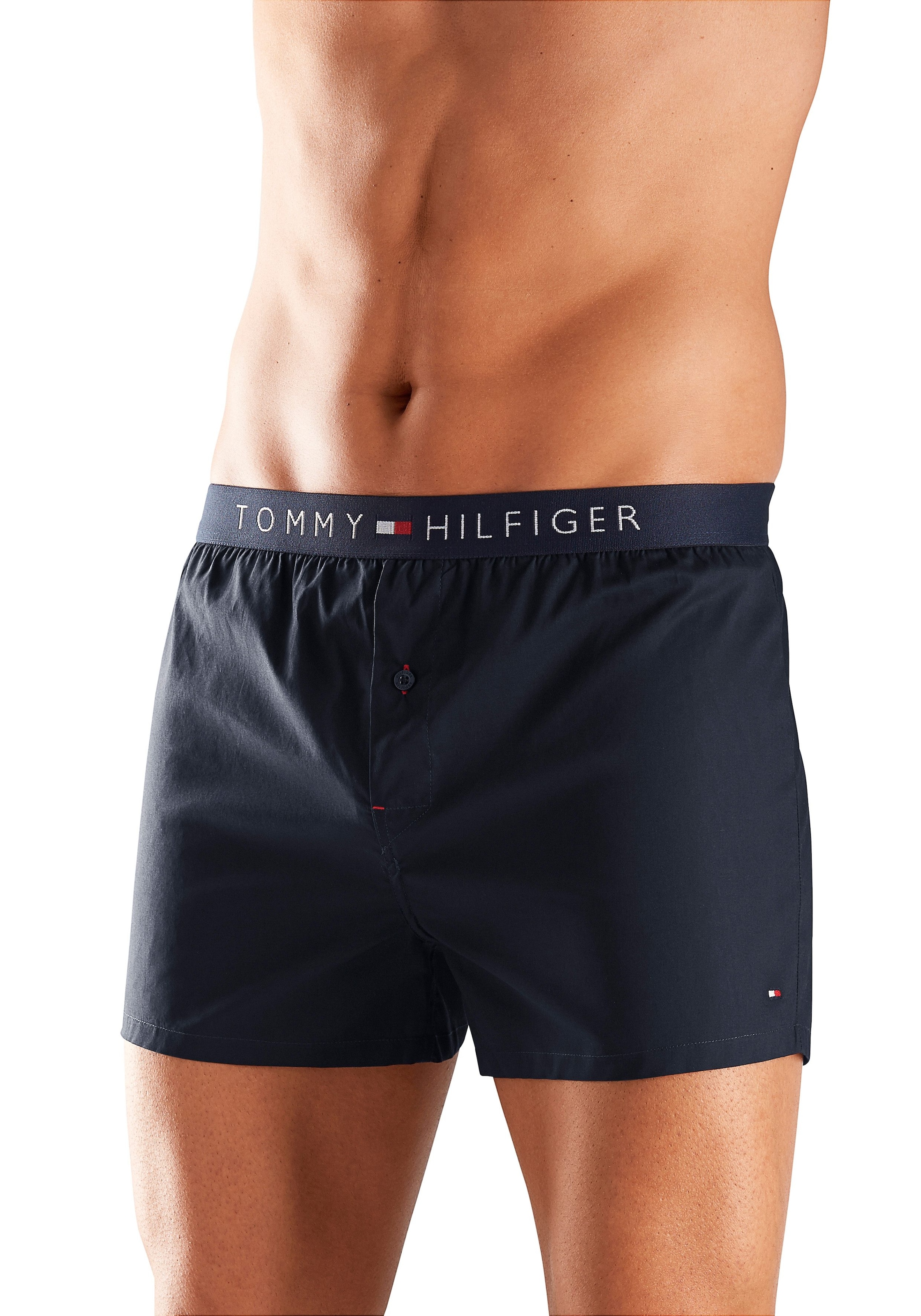 Tommy Hilfiger Underwear Webboxer, (1 St.), mit Logo am Bund