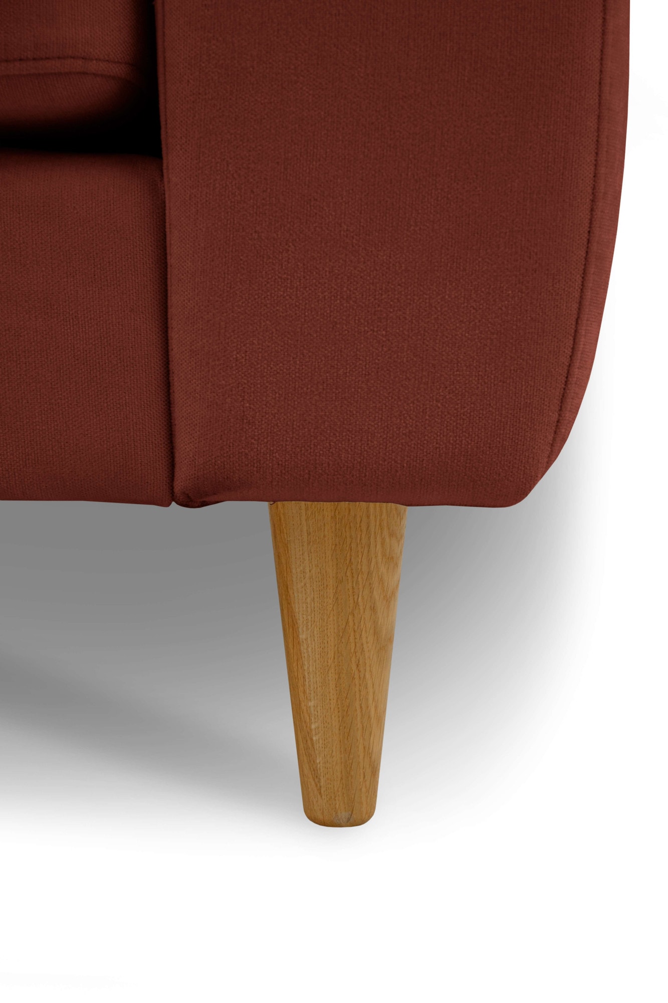 GOODproduct 3-Sitzer »Finnian« 212 cm, Chenille-Bezug, Massivholzfüsse mit eleganter Linienführung