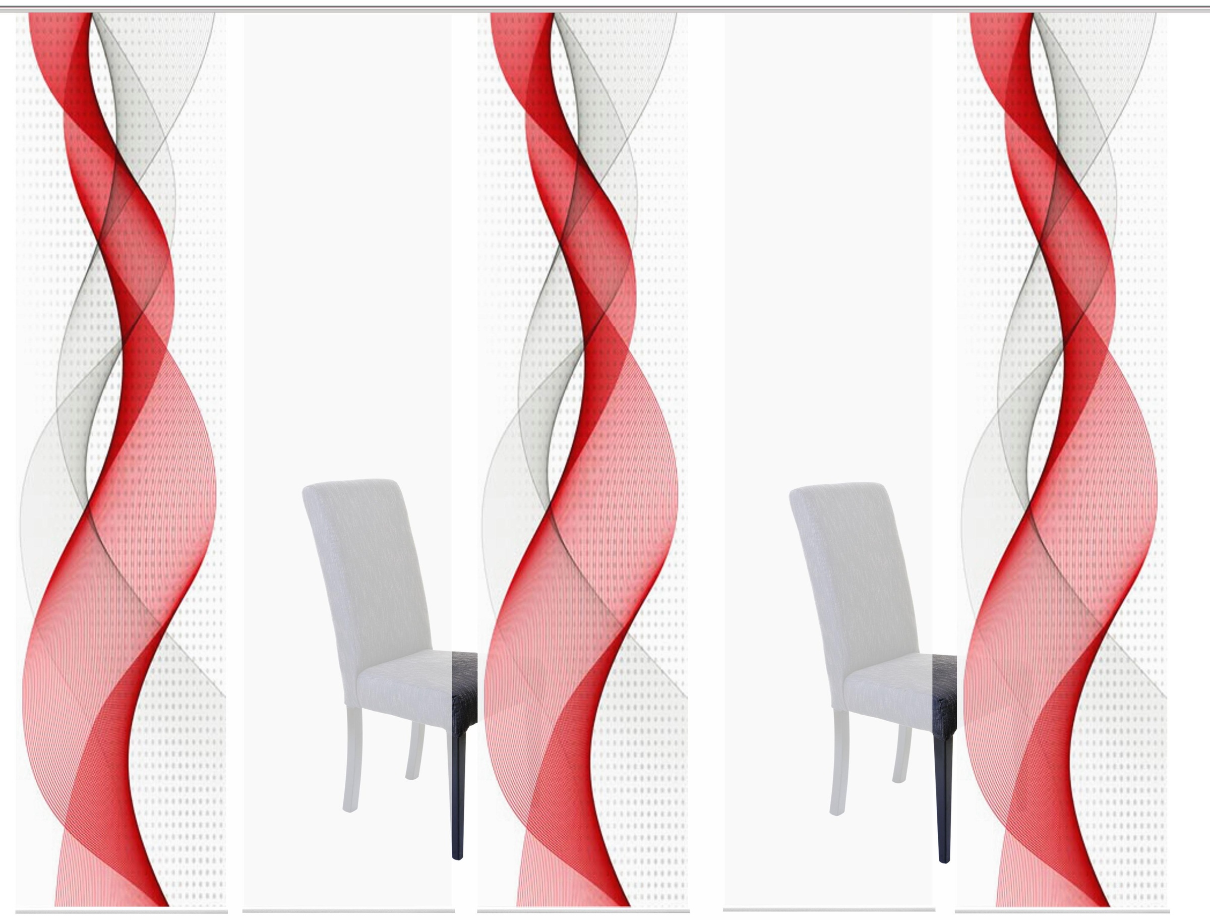 Image of HOME WOHNIDEEN Schiebegardine »OPALIA 5ER SET«, (5 St.), HxB: 245x60 bei Ackermann Versand Schweiz