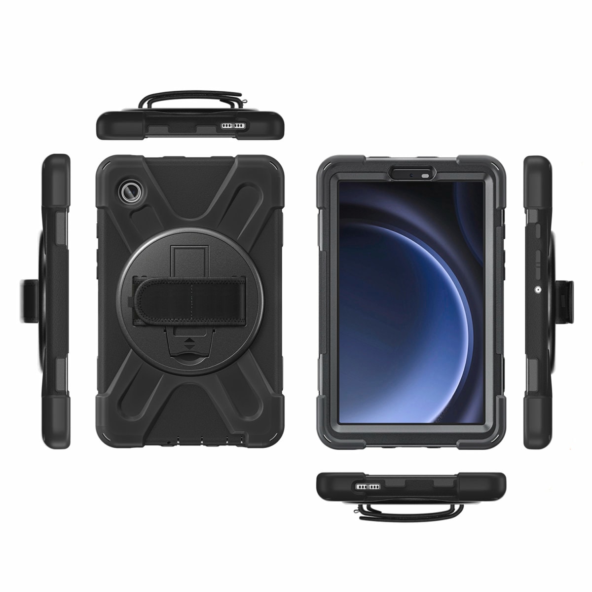 4smarts Tablet-Hülle »Rugged Case Grip für Samsung Galaxy Tab A9«, Backcover, Schutzhülle, Schutz, Sturzschutz, stossfest