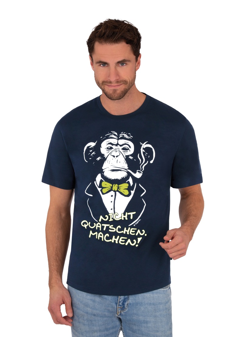 Image of Trigema T-Shirt, mit Affen-Druckmotiv und Spruch bei Ackermann Versand Schweiz