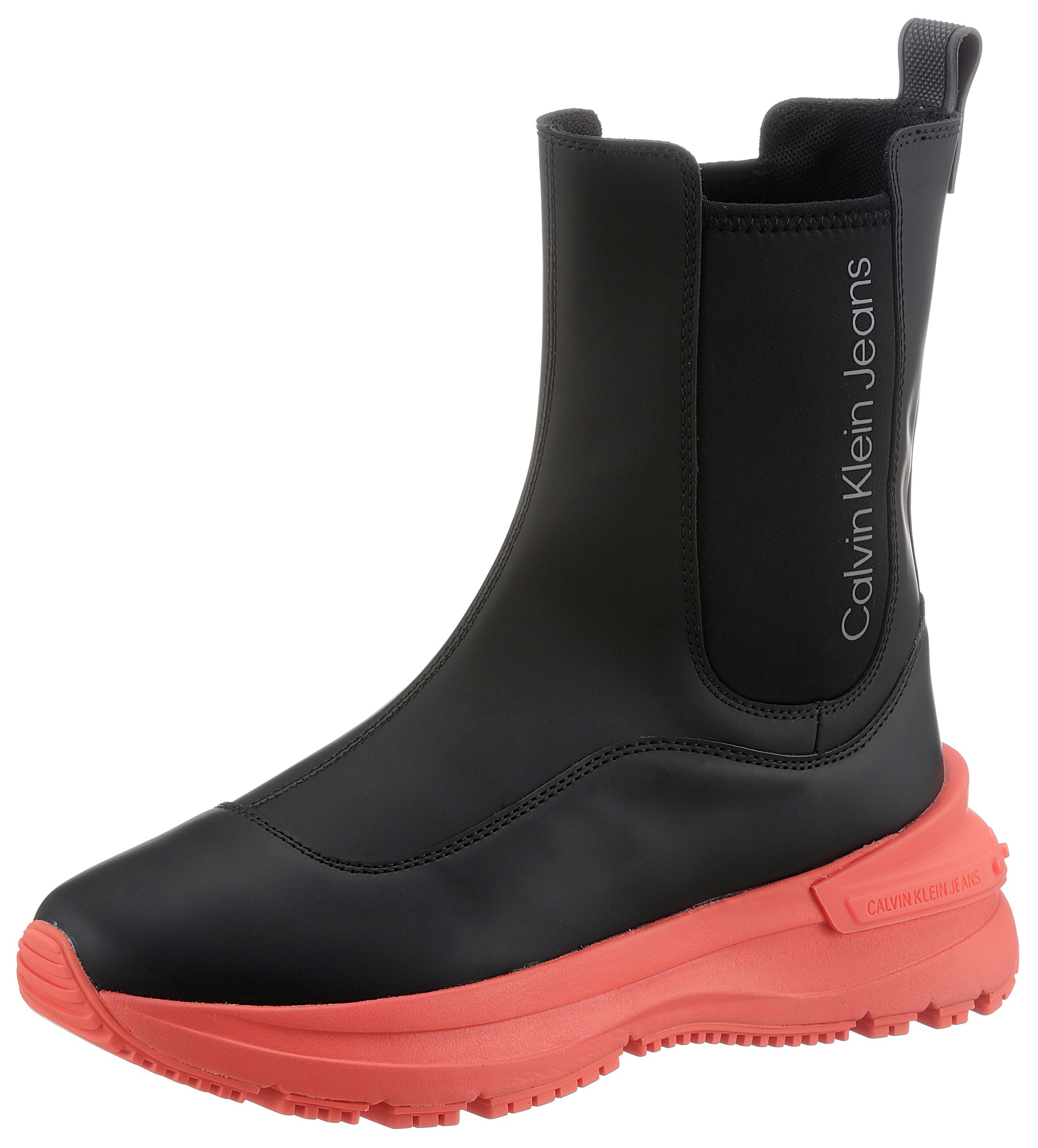 Image of Calvin Klein Jeans Chelseaboots »CHUNKY RUNNER CHELSEA BOOT«, mit Logoschriftzug am Stretch bei Ackermann Versand Schweiz