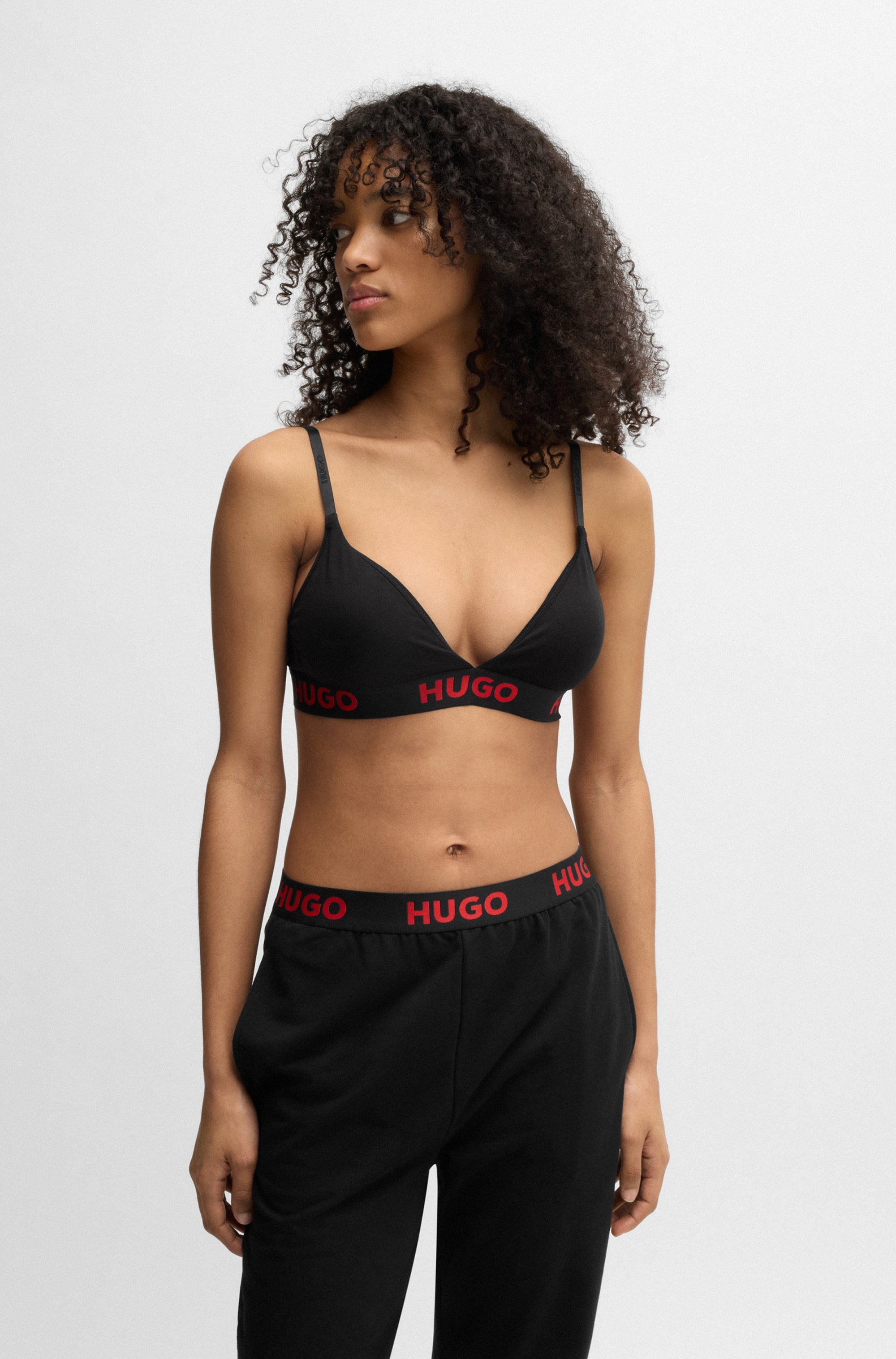 Image of HUGO Underwear Triangel-BH "TRIANGLE SPORTY LOGO" elastisch