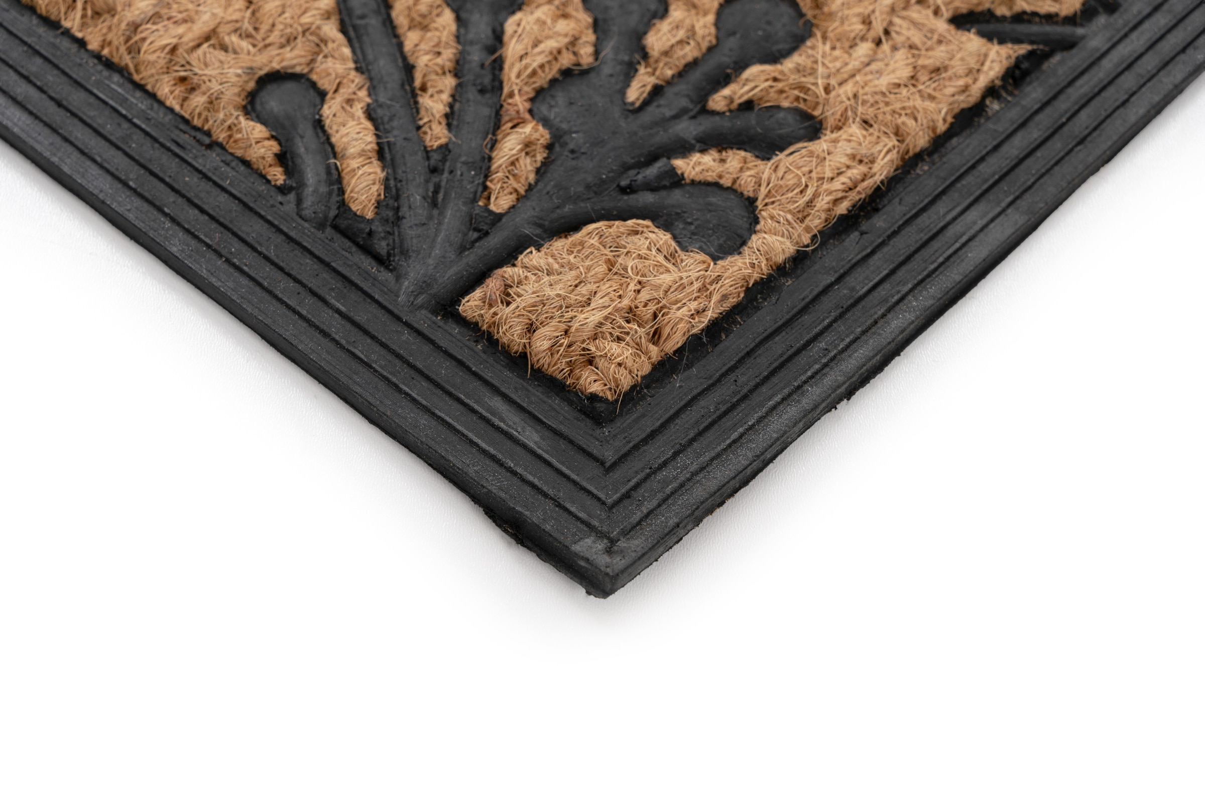 Kayoom Fussmatte »Entry 125« rechteckig 11 mm Höhe Türmatte, Kokos Gummi, Eingang, Welcome