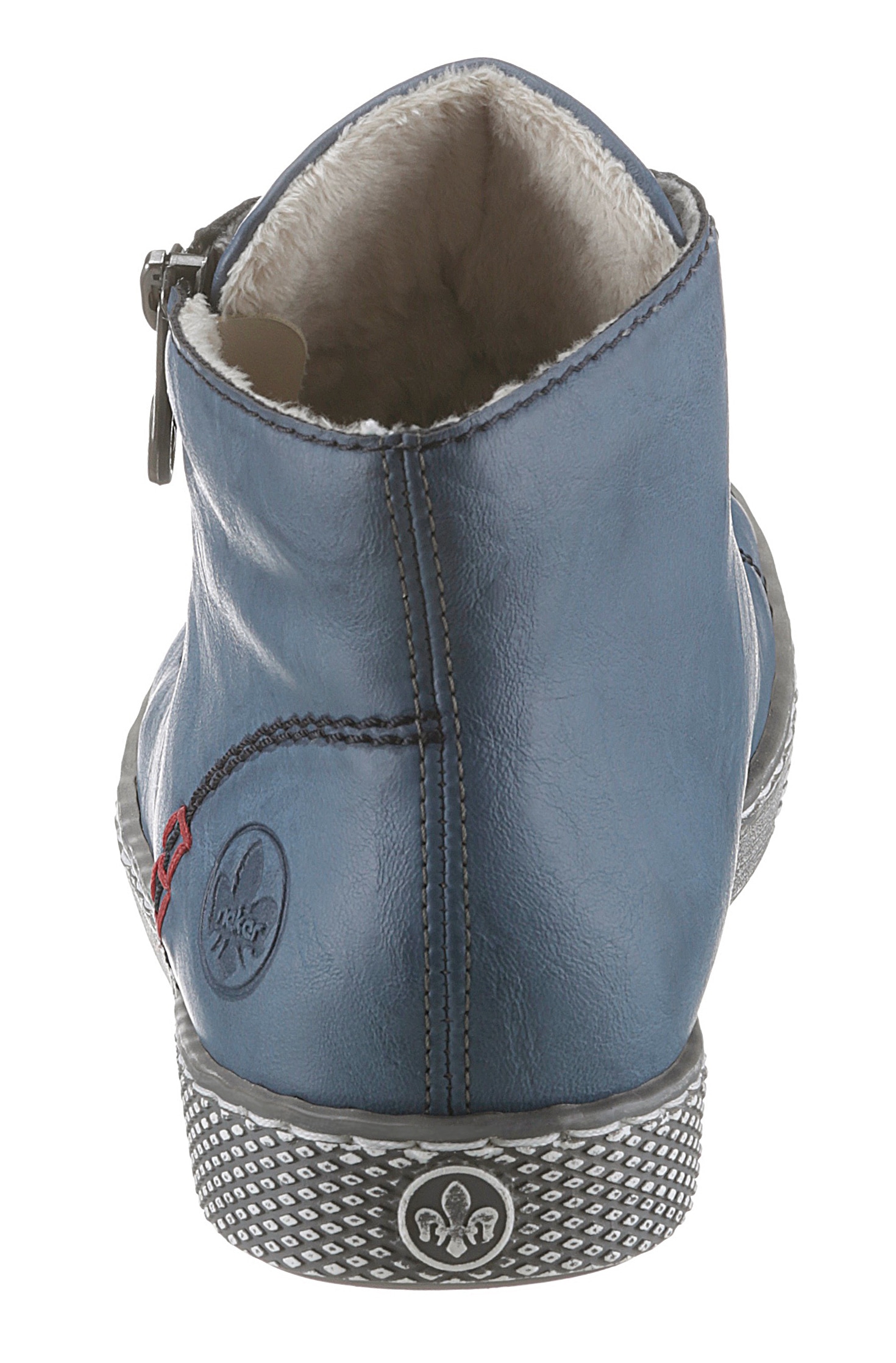 Rieker Schnürboots, Schnürstiefelette, Casual-Boots mit Reissverschluss aussen