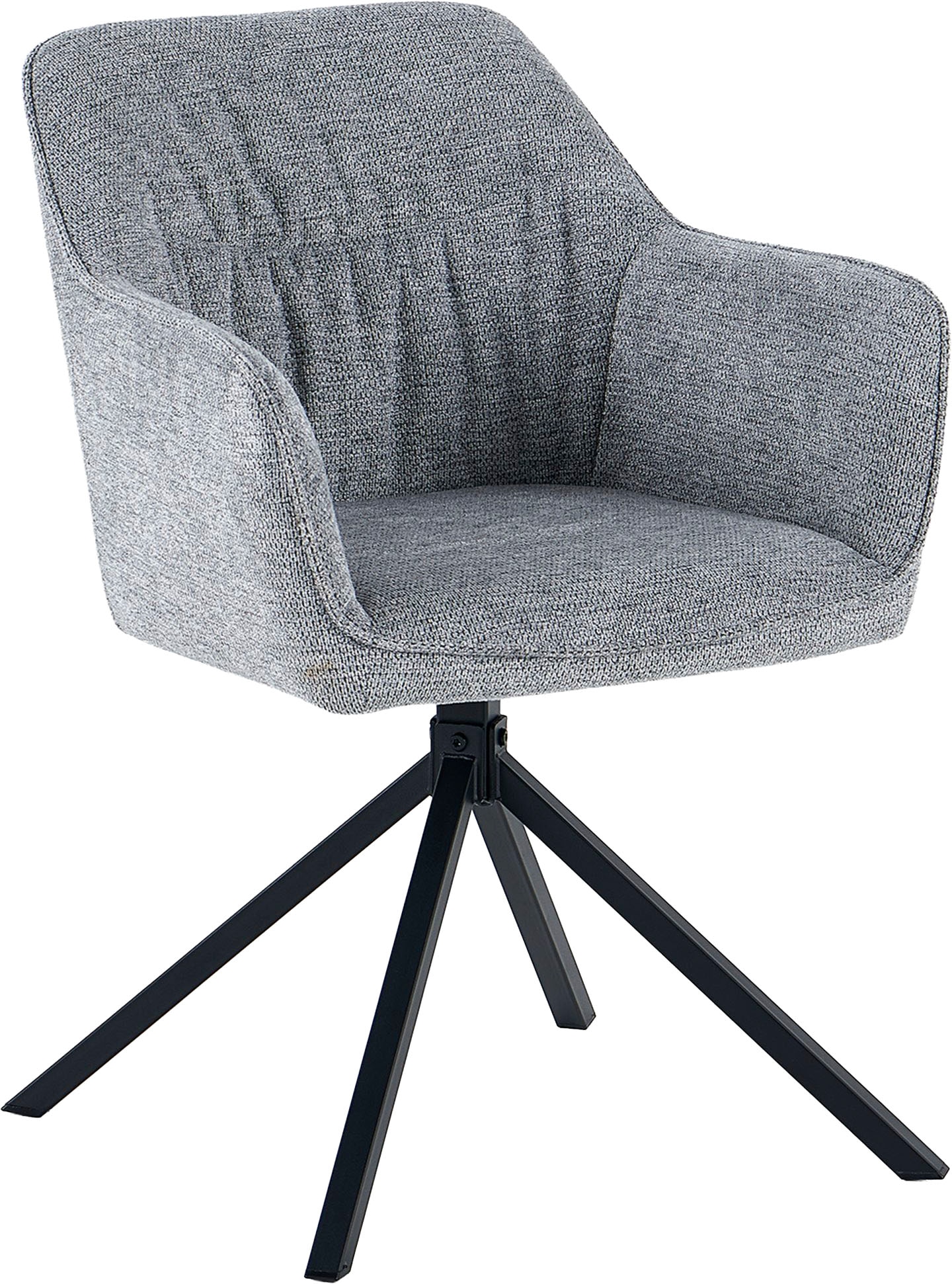 GOODproduct Esszimmerstuhl »Turin« (Set) 2 Stk.moderner Stuhl, 360 Grad drehbar, mit hochwertigem Strukturstoff