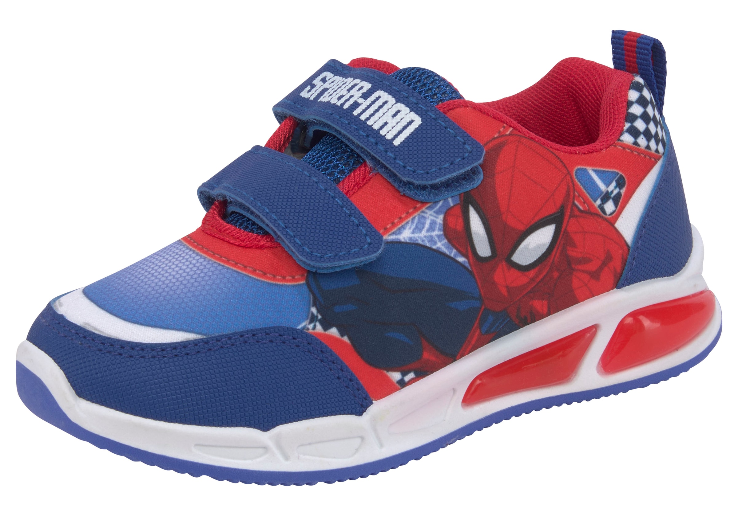 Sneaker »Spiderman«, mit cooler Blinkfunktion und mit Klettverschlüssen