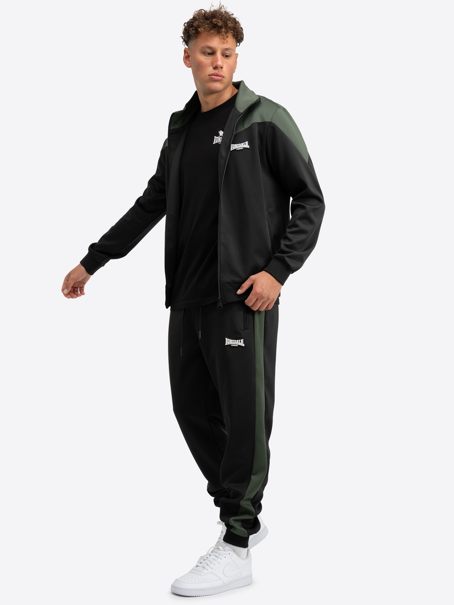 Lonsdale Trainingsanzug »TRAININGSANZUG NORMALE PASSFORM CAUNTON«, (2 tlg.)