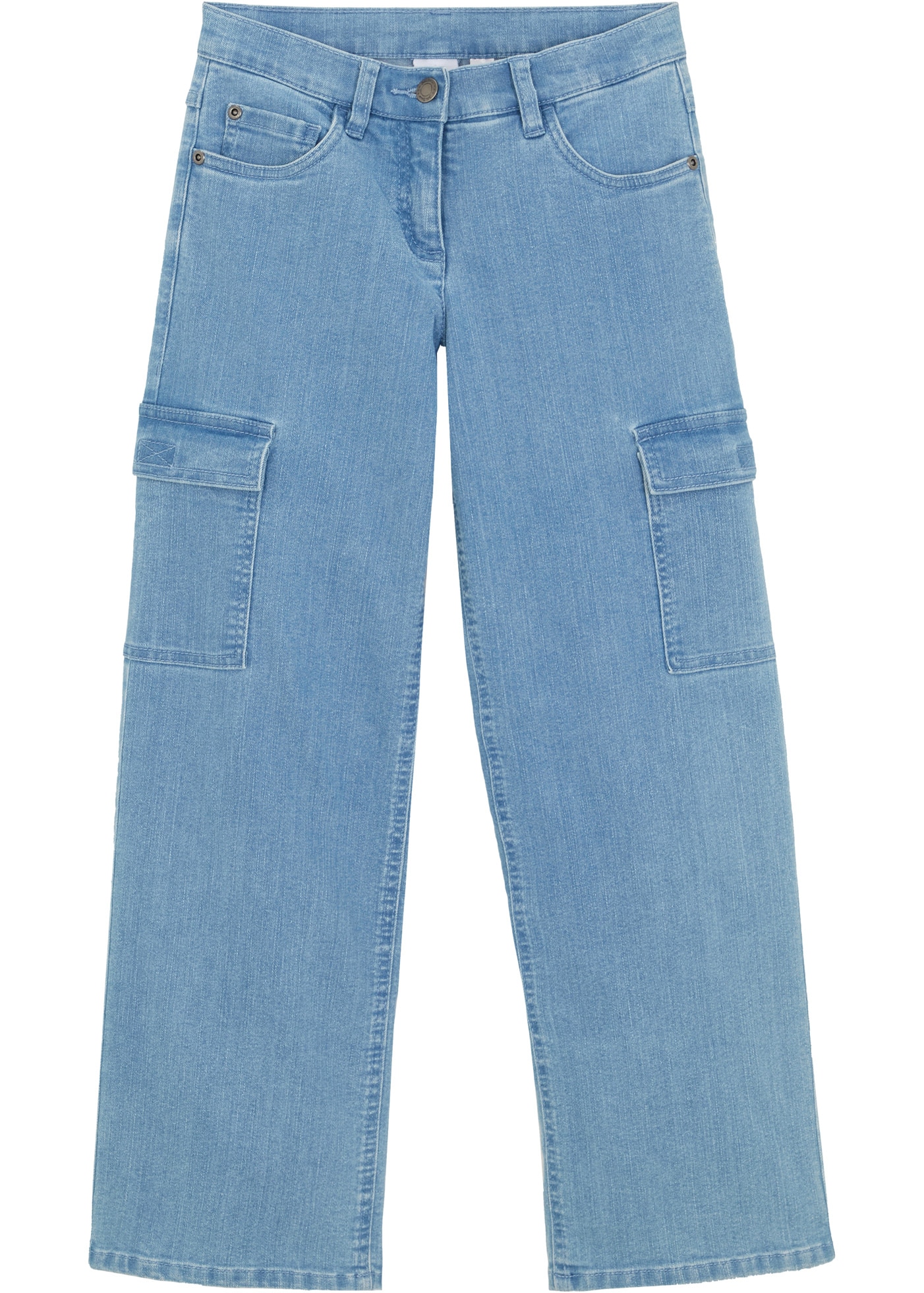 bonprix Cargojeans »Weite Cargo-Jeans Mid Waist«, Weite Cargo-Jeans Mid Waist
