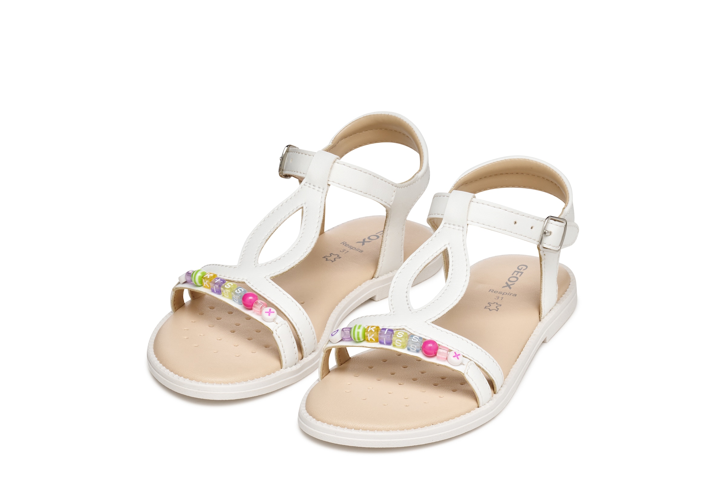 Image of Geox Sandale "J SANDAL KARLY GIRL" Sandale mit Fersenriemen, Grössenschablone zum Download