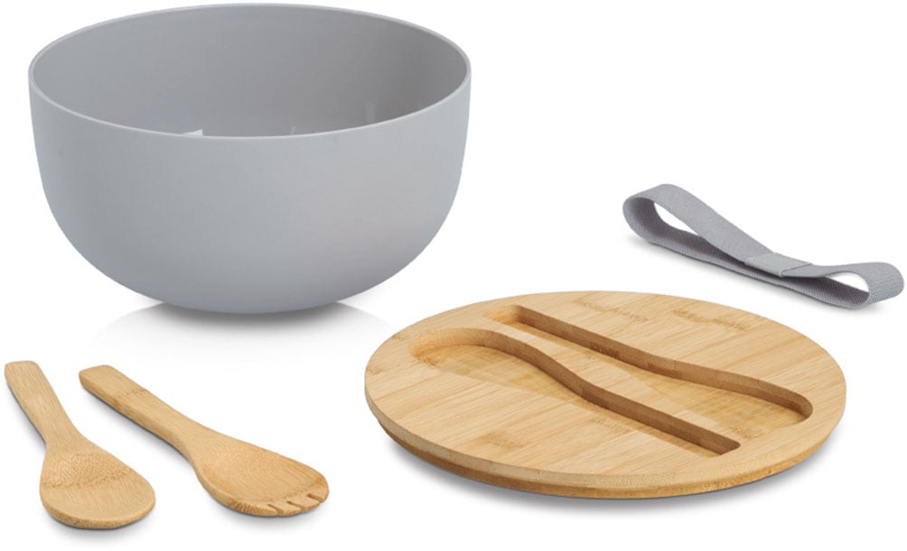 Image of Zeller Present Salatschüssel "XARTA, Set 4-teilig" 4 Stk. aus Kunststoff hochwertiges natürliches Material