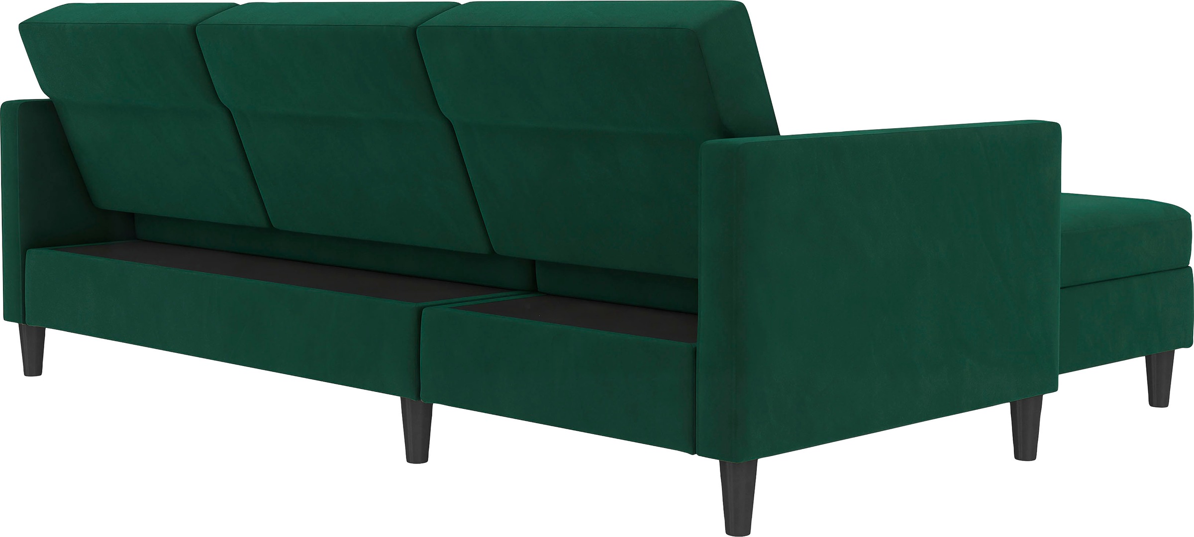 Dorel Home Ecksofa »Hartford II«, mit Bettfunktion und Stauraum, Recamiere beidseitig montierbar