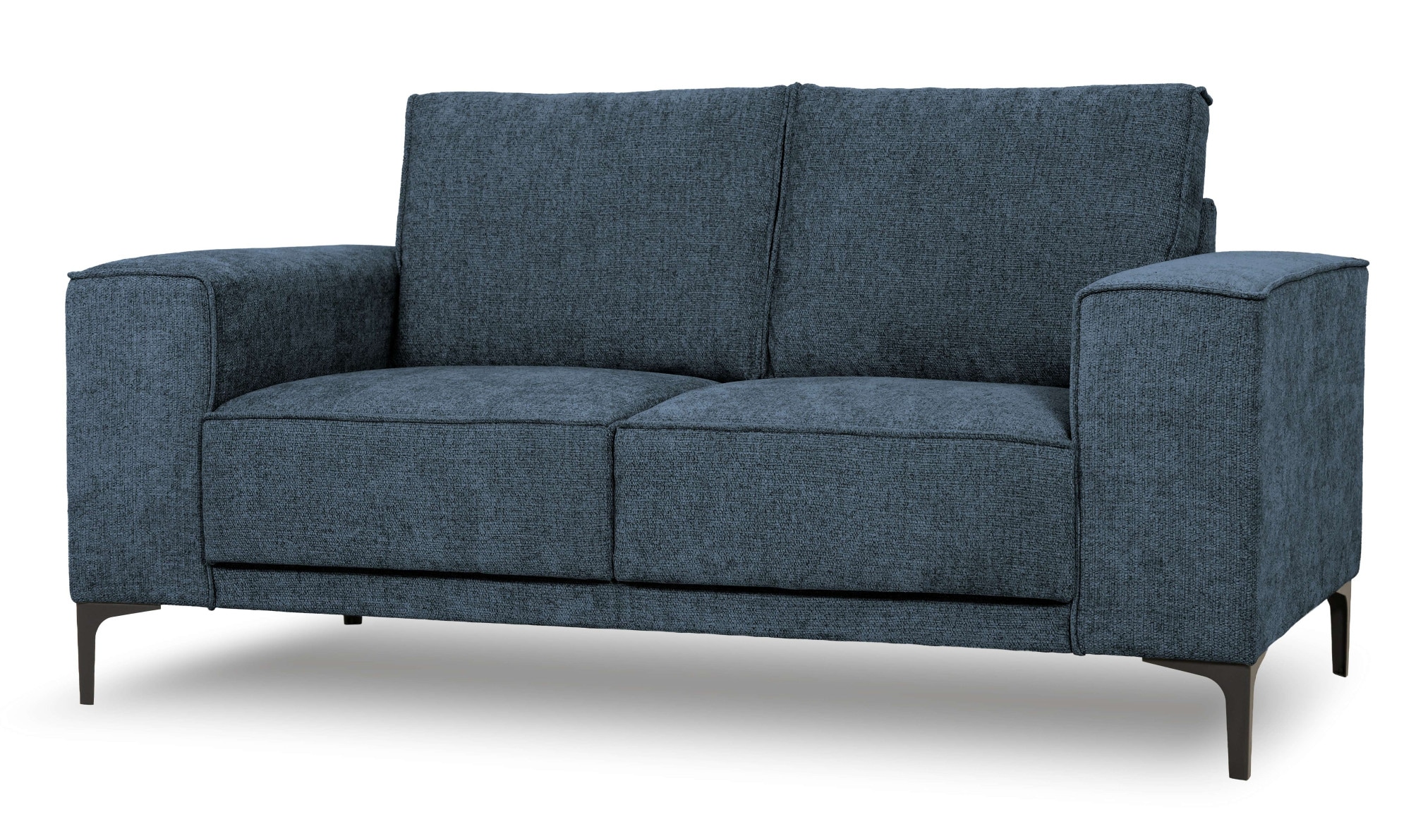 GOODproduct 2-places »Kompaktsofa Oland mit modernem Chenille-Bezug« 164 cm, Wellenunterfederung, Skandi-Design, Metallfüsse