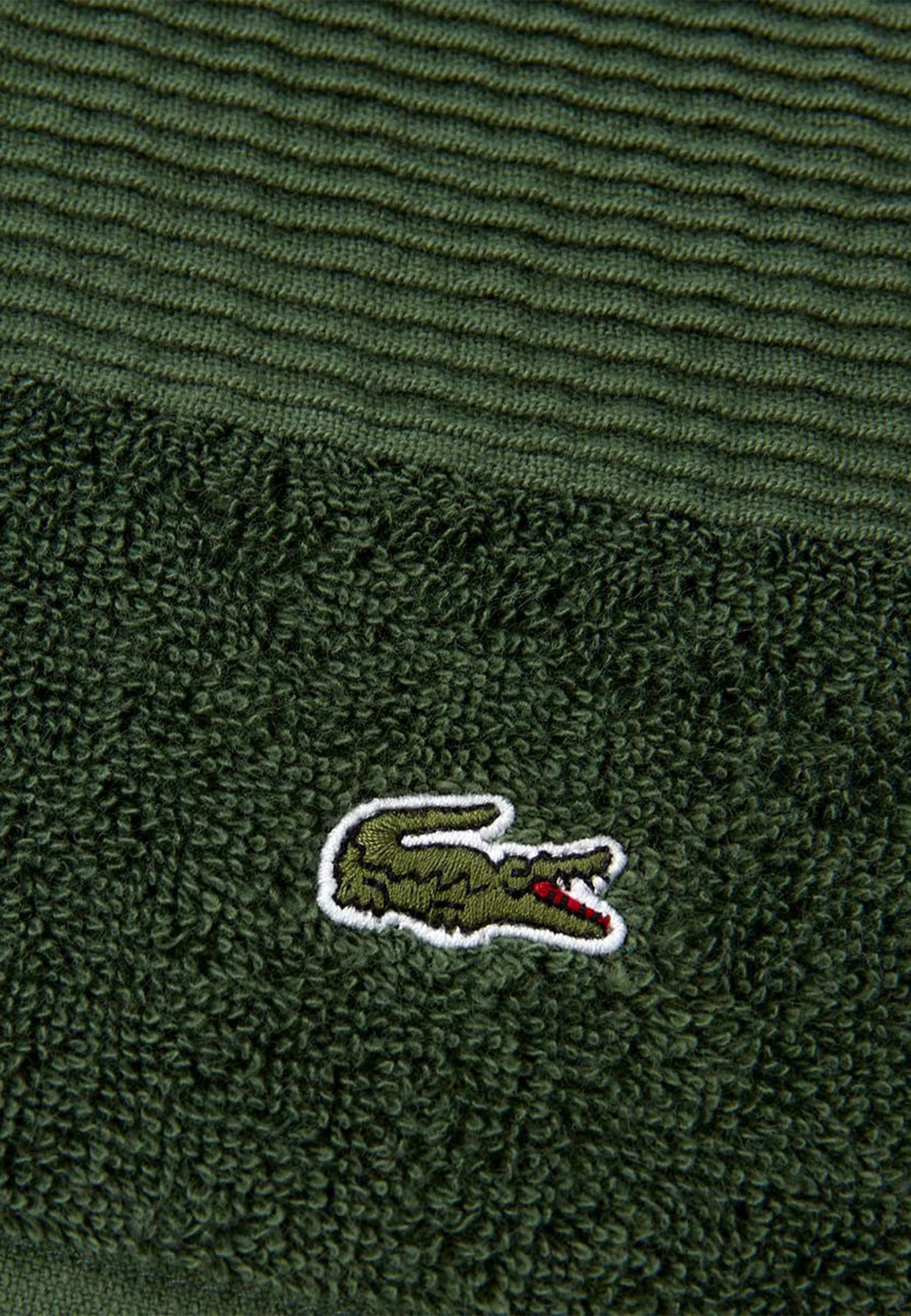 Lacoste Serviette d'invité »LLECROCO« avec applications d'étiquettes