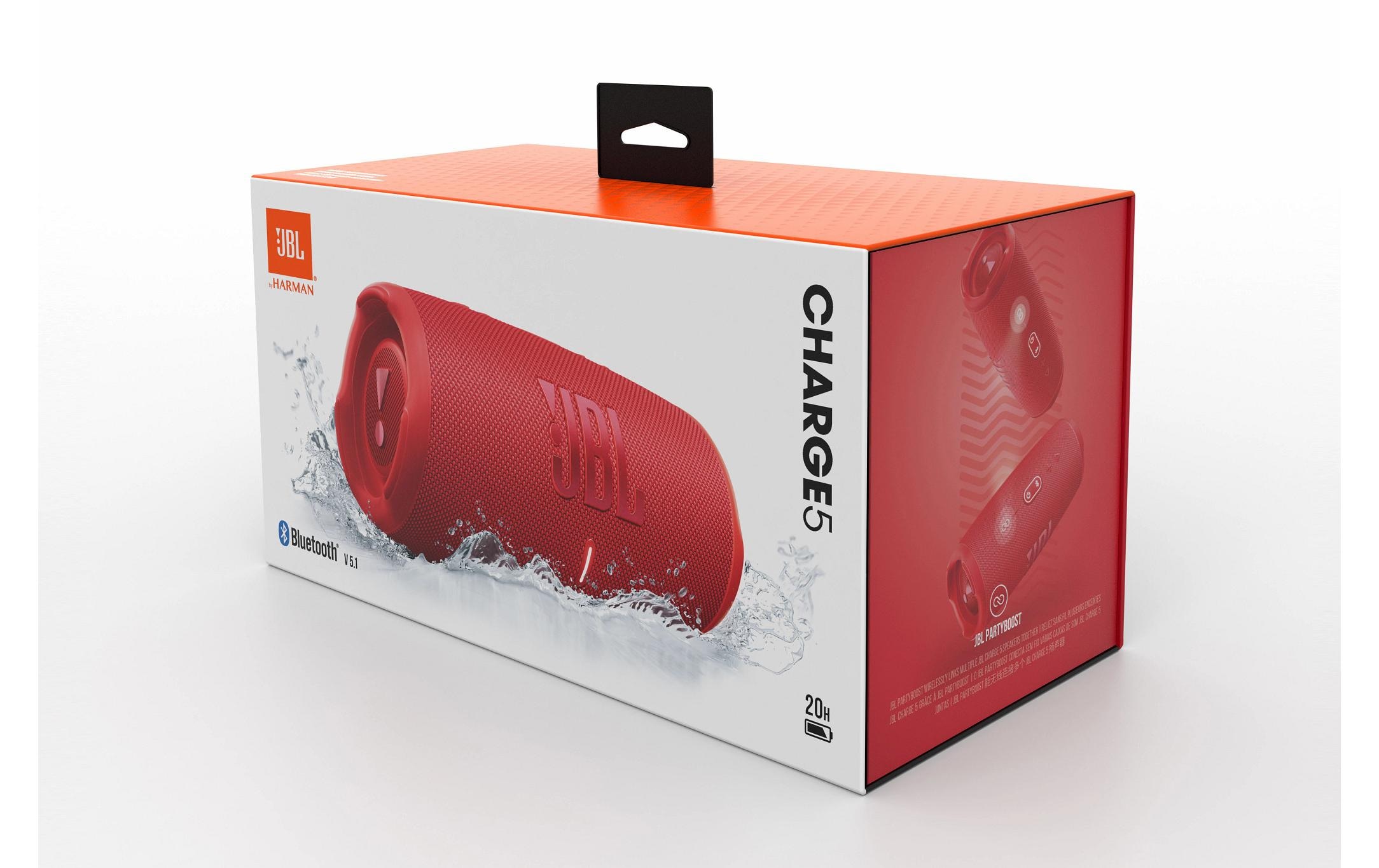 JBL Bluetooth-Speaker »Charge 5 Rot«