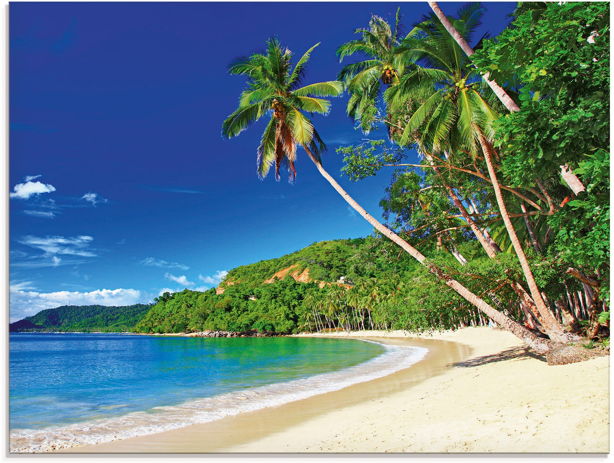 Image of Artland Glasbild »Paradies«, Küste, (1 St.) bei Ackermann Versand Schweiz