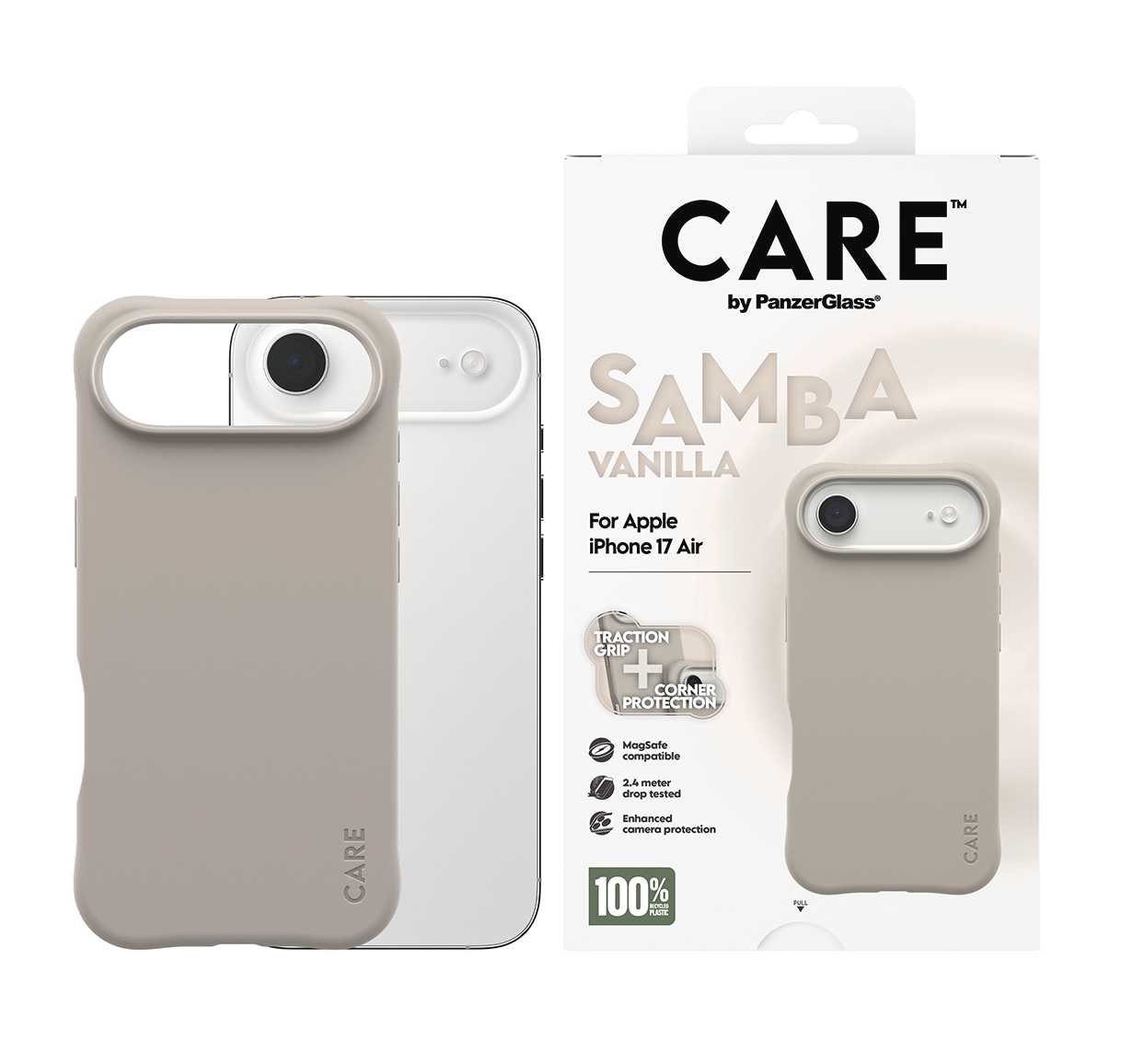 Image of CARE by PanzerGlass Handyhülle "Samba MagSafe Case für Apple iPhone Air" Smartphones Backcover, Schutzhülle, Handyschutzhülle, Case, Schutzcase, stossfest